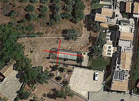 Implementation of a swimming pool in Gythio - Rachi - Landscape design
