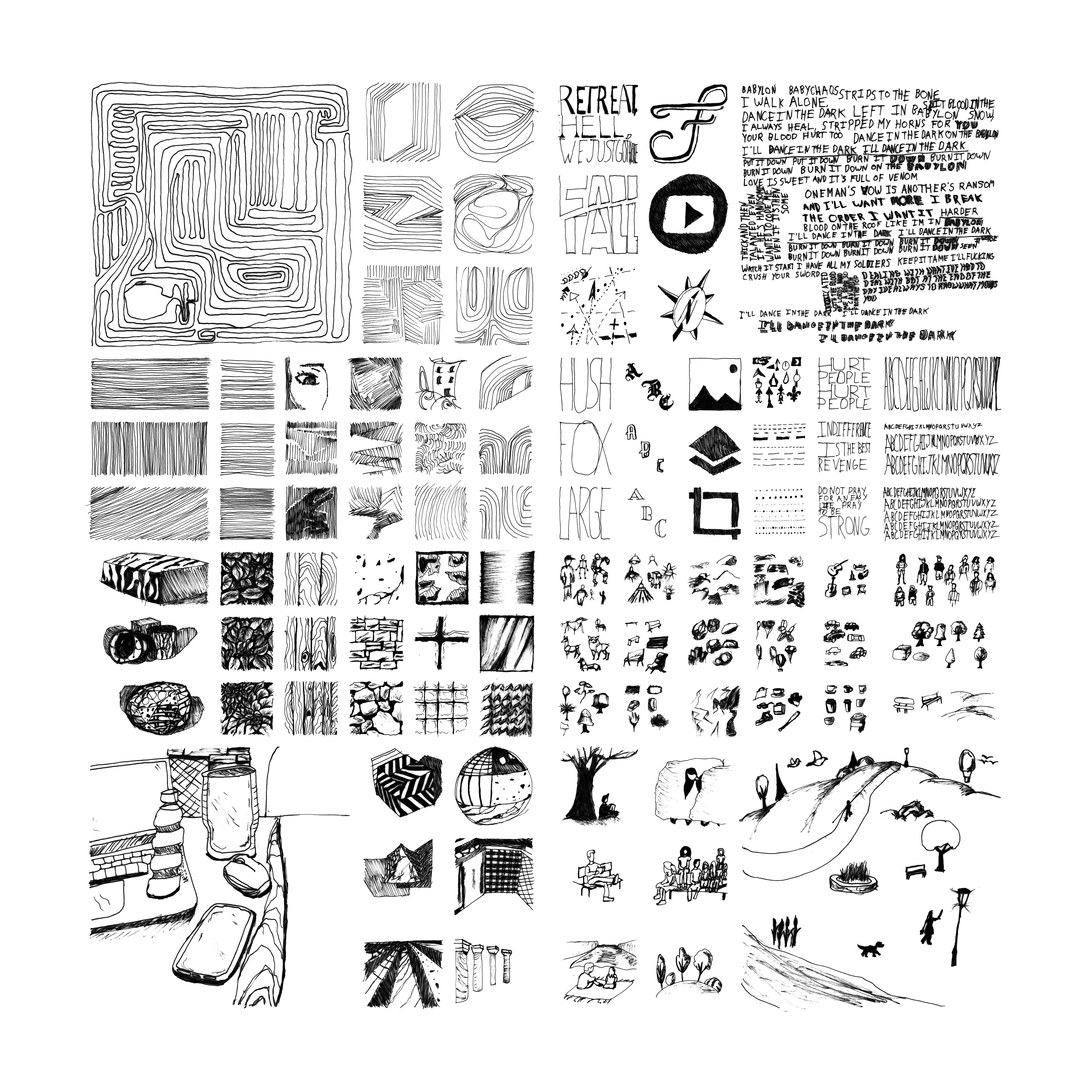 100 Drawings Practice