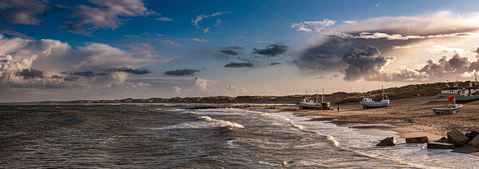 Windy day at Vorupør