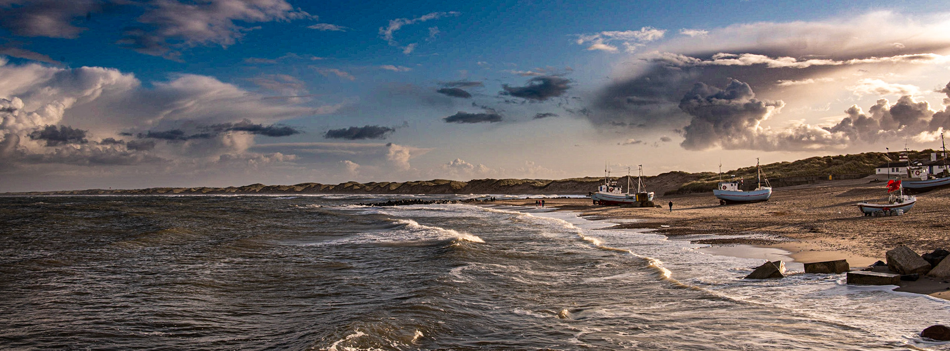 Windy day at Vorupør