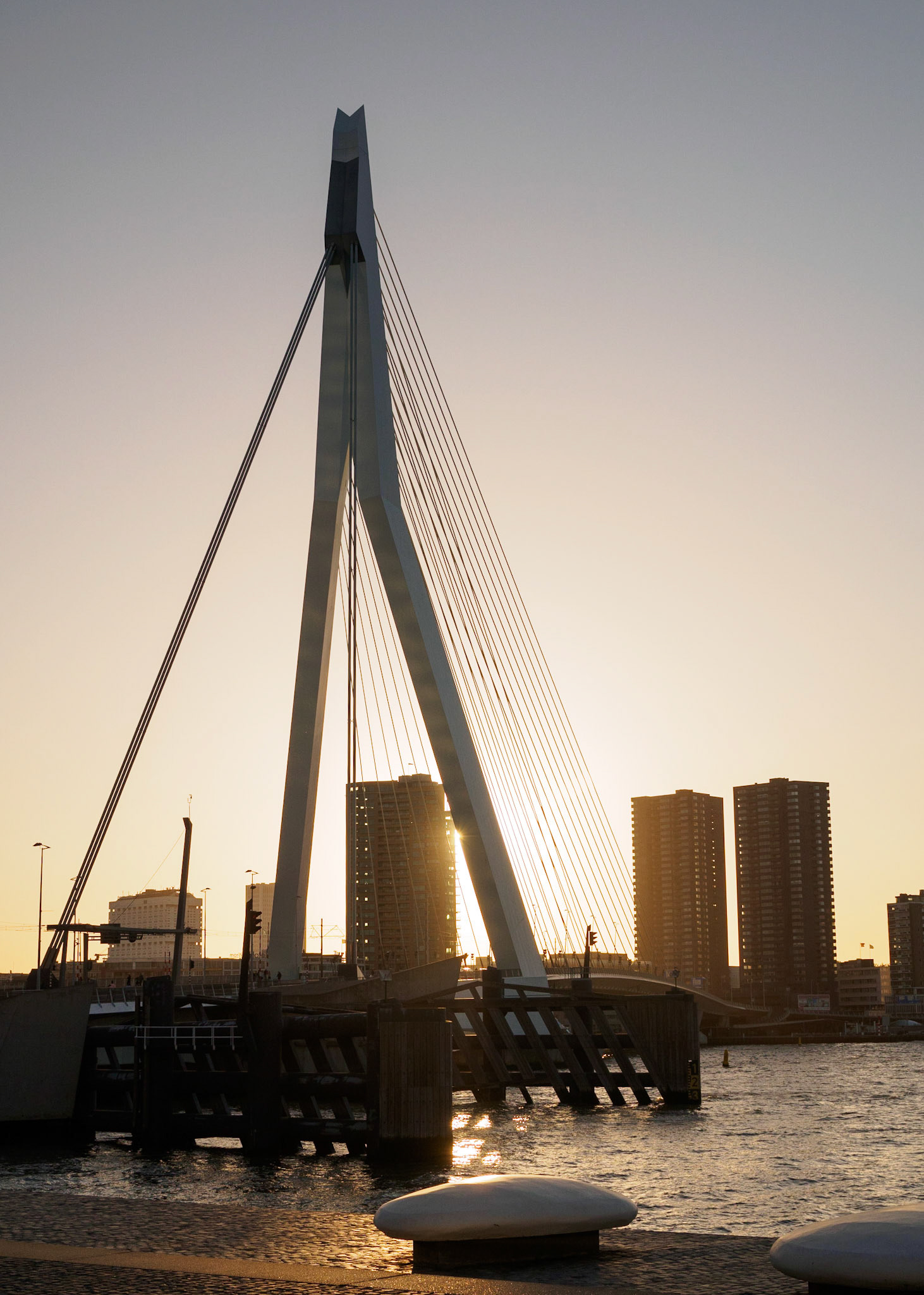Sunset at the Erasmusbrug