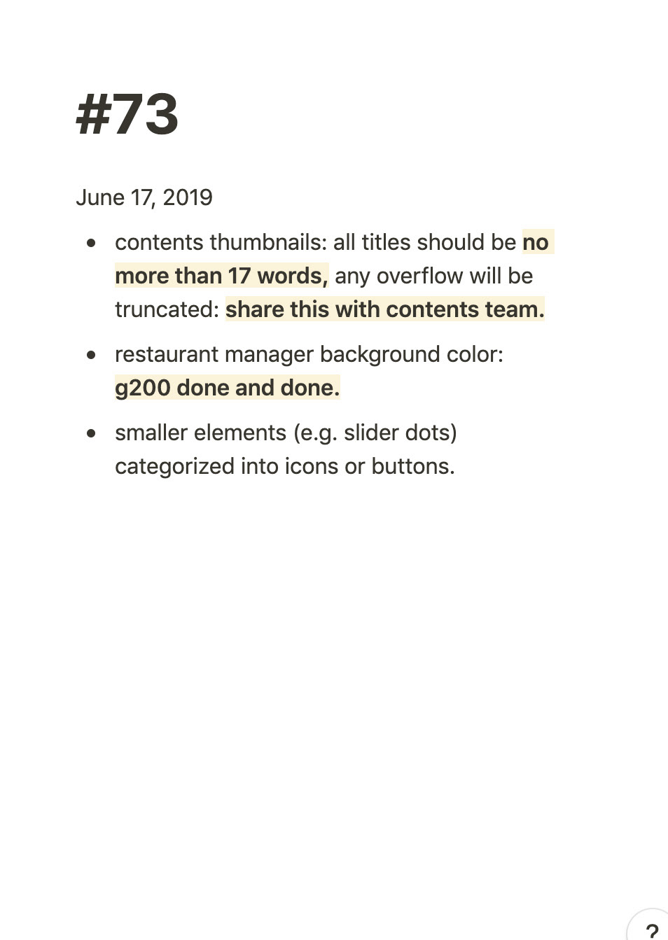 1-hr daily meeting journal.