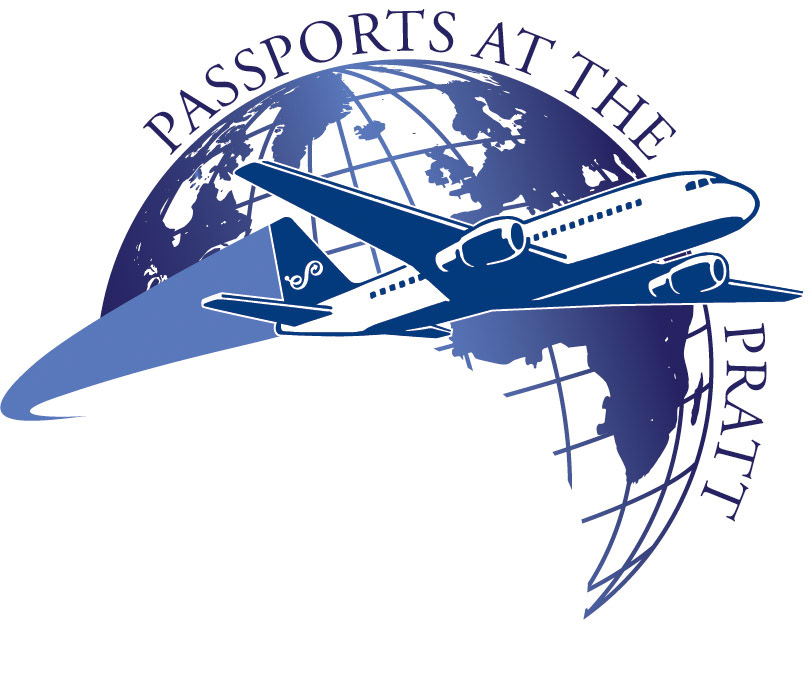Logo design for Enoch Pratt Free Library's passport services, 2019.
