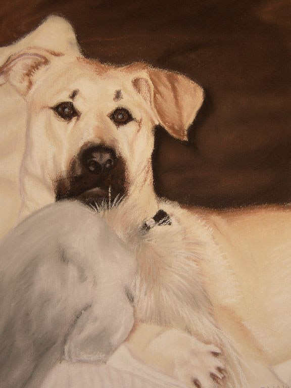 Chalk pastels, 16" x 20".