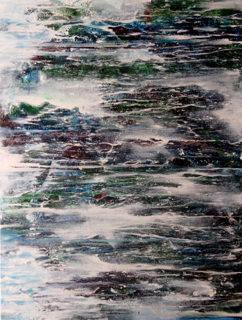 Mixed media, 18" x 24".
