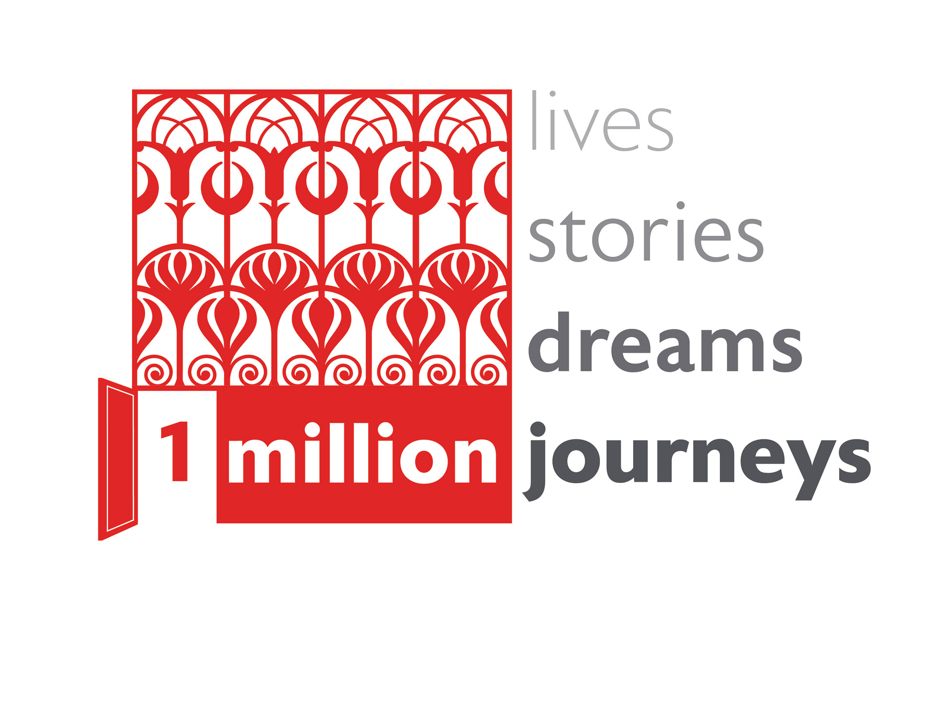 Logo design for Enoch Pratt Free Library's 1 million initiative, 2019.