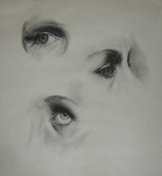 Charcoal, 24" x 24"