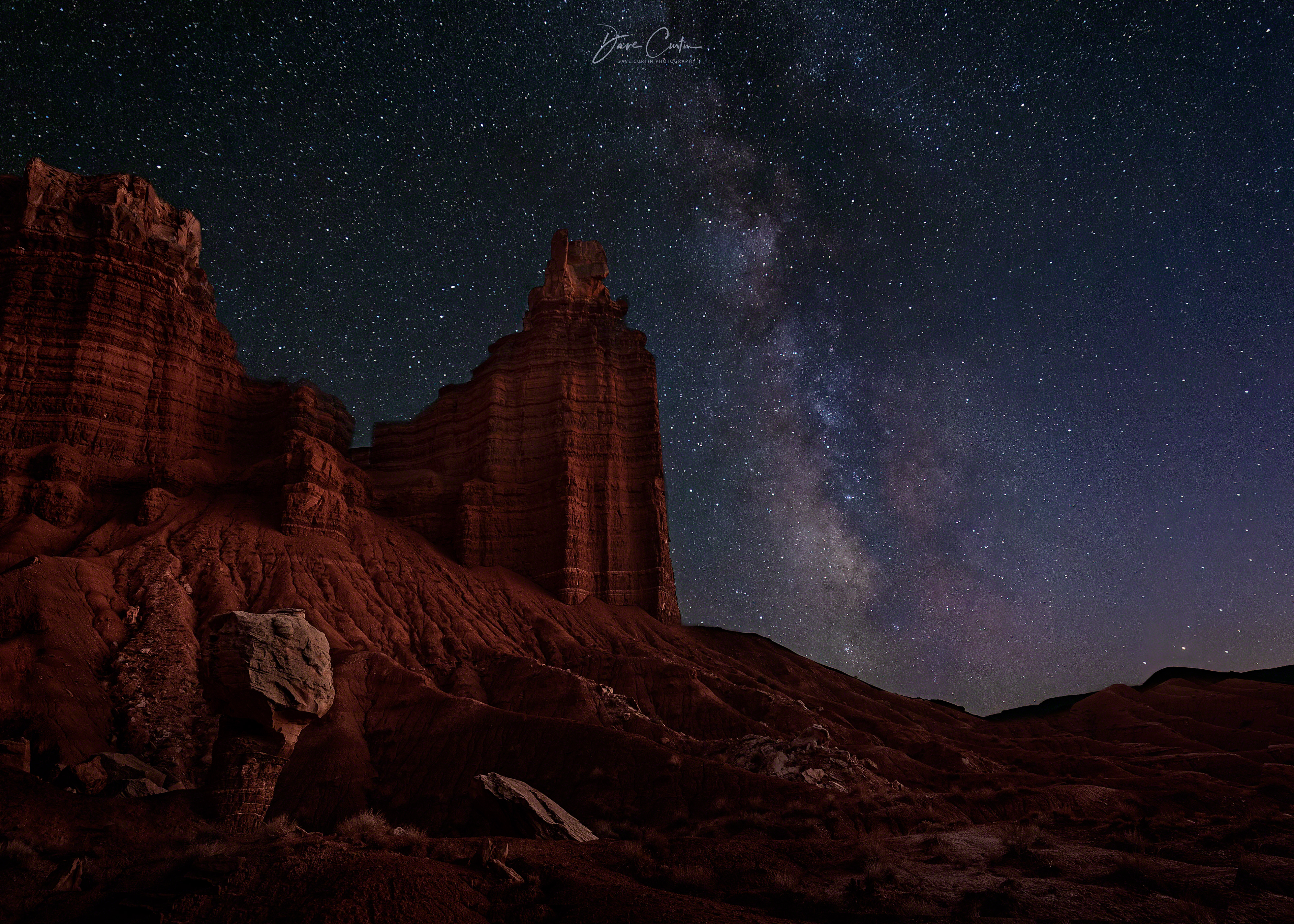 Milky Way Over Chimney Rock - Capitol Reef, UT