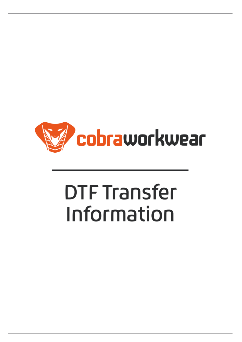 DTF Transfer Info Leaflet