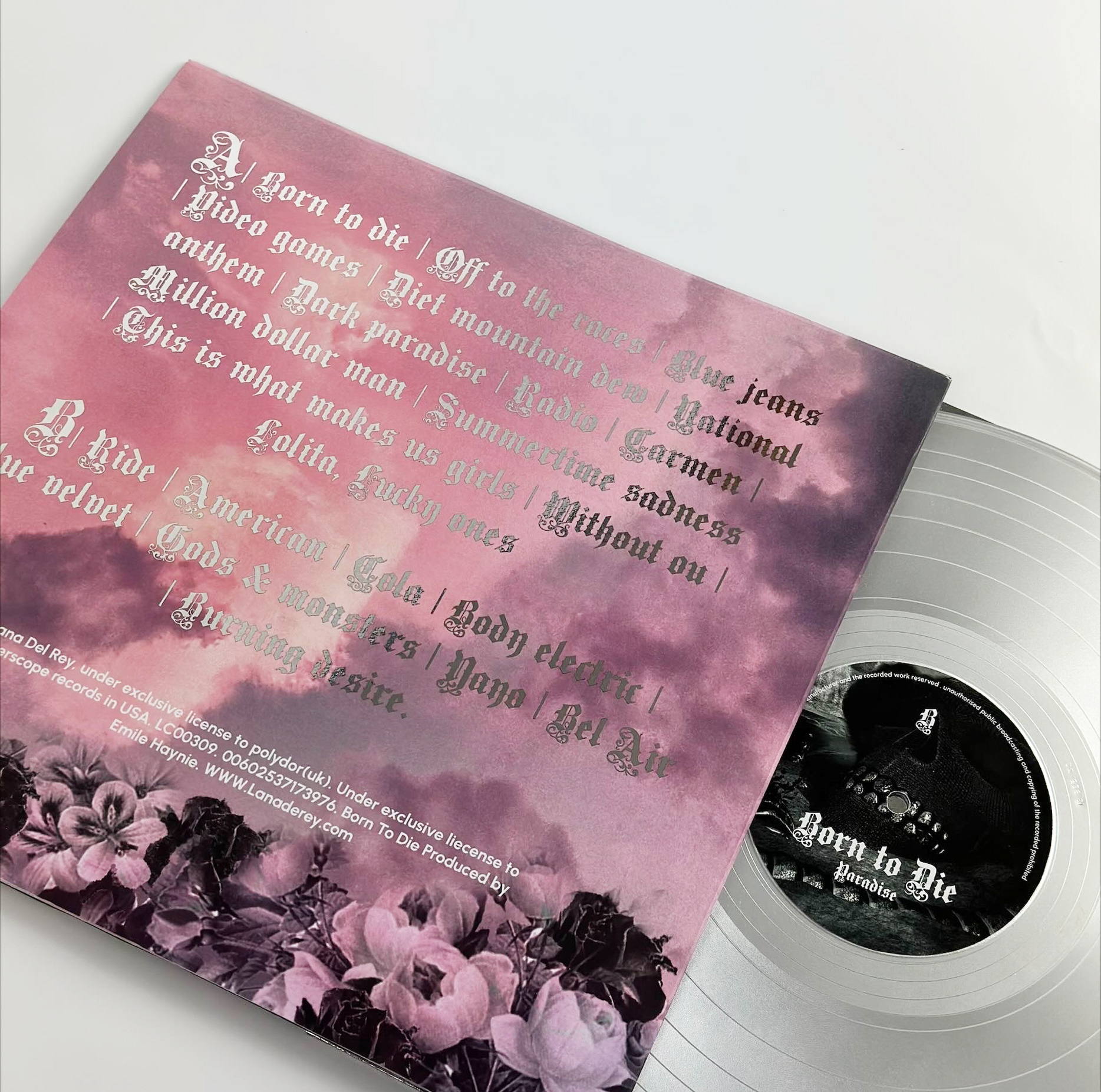 Vinyl Back cover