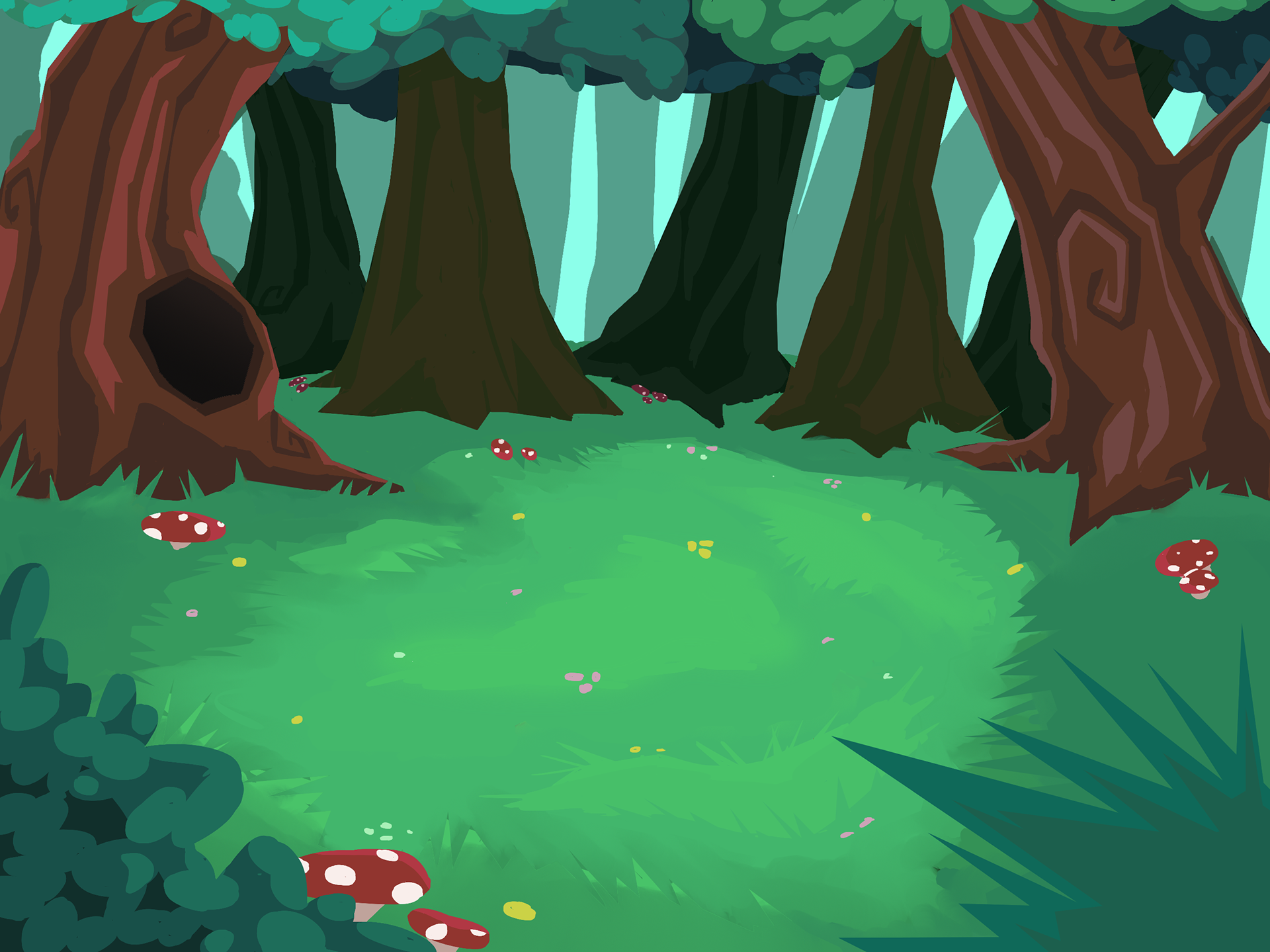 Forest Glade Background