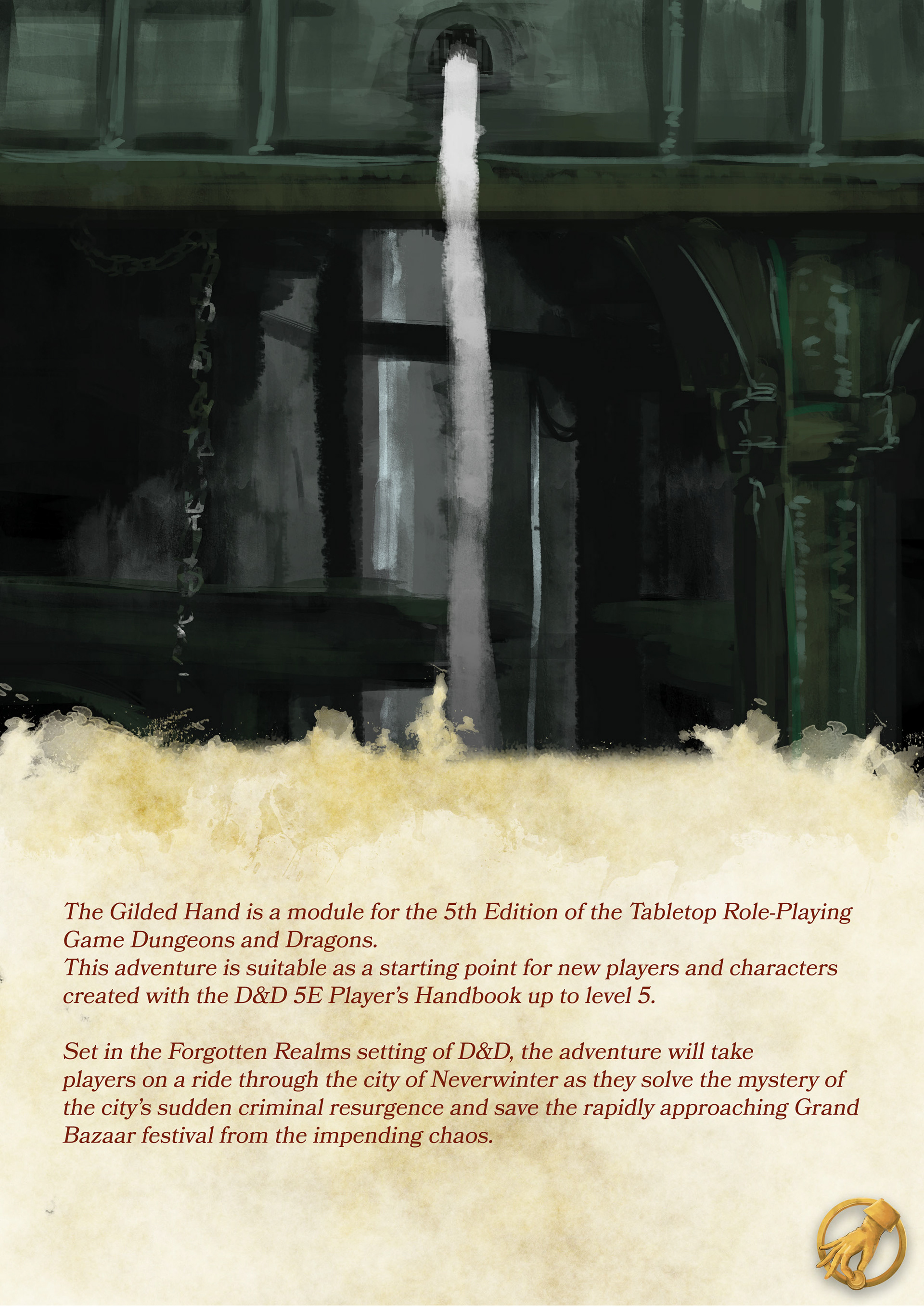 P2 Introduction - The Gilded Hand mock D&D module