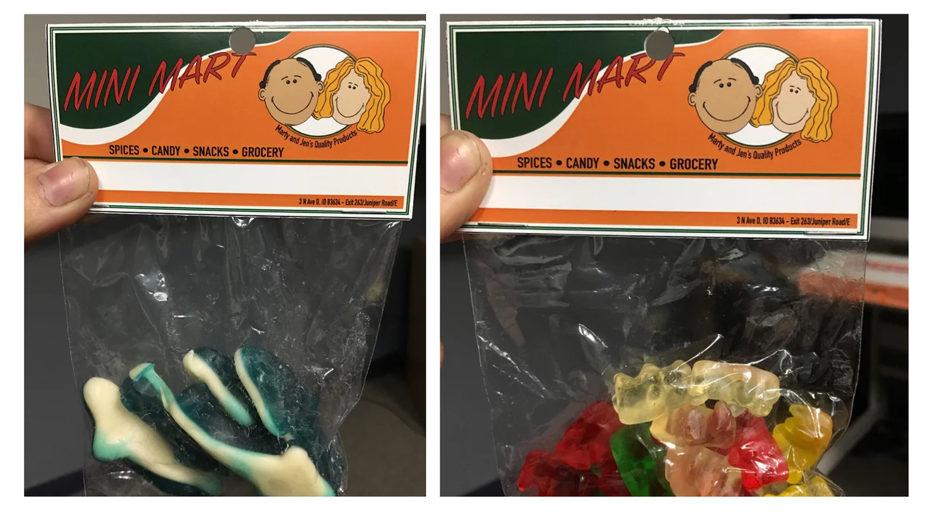 Mini Mart Spice/Candy Baggies for Short PBS film "Girls N Boyz-e"