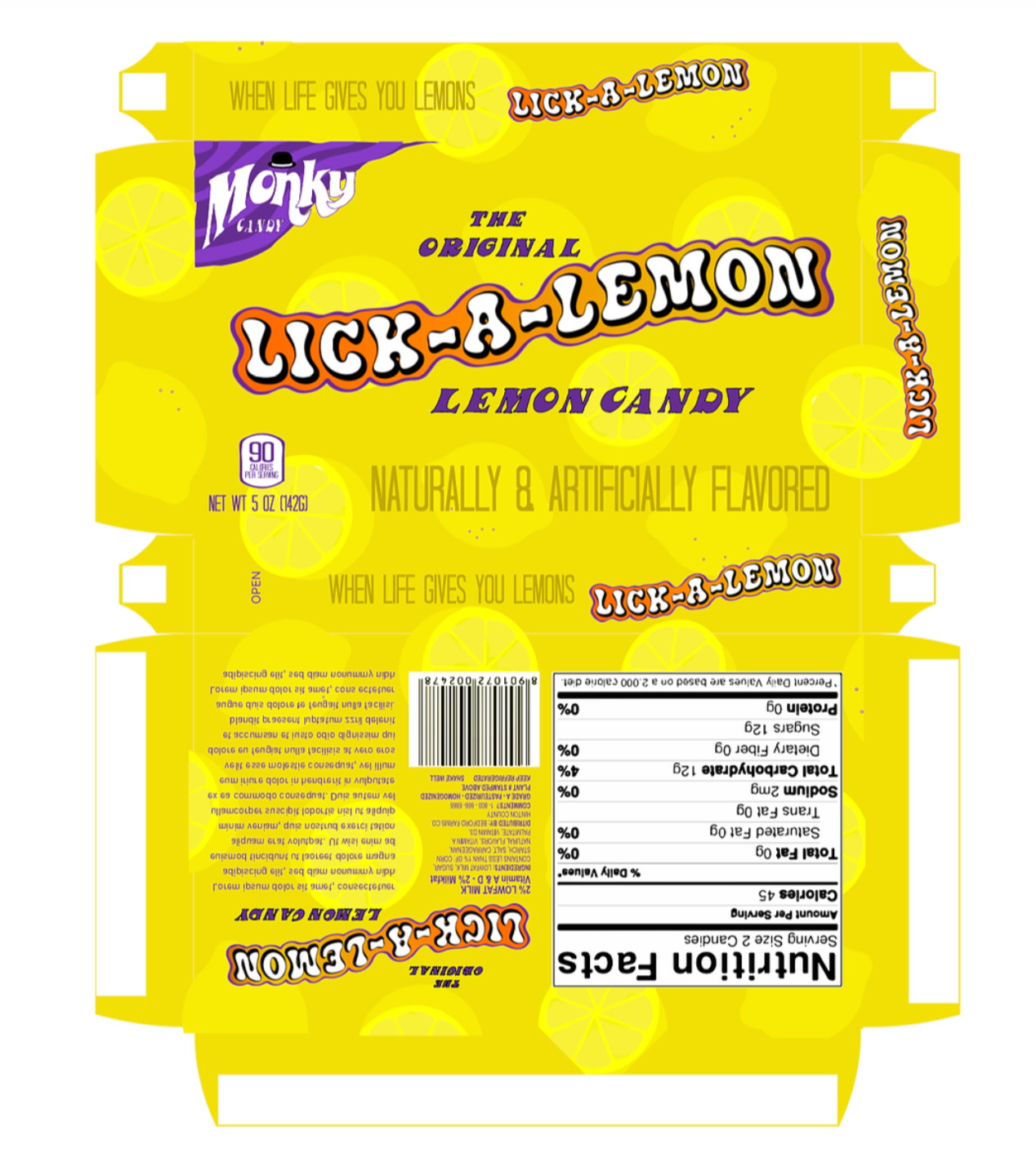 Cleared Lemon Candy Box