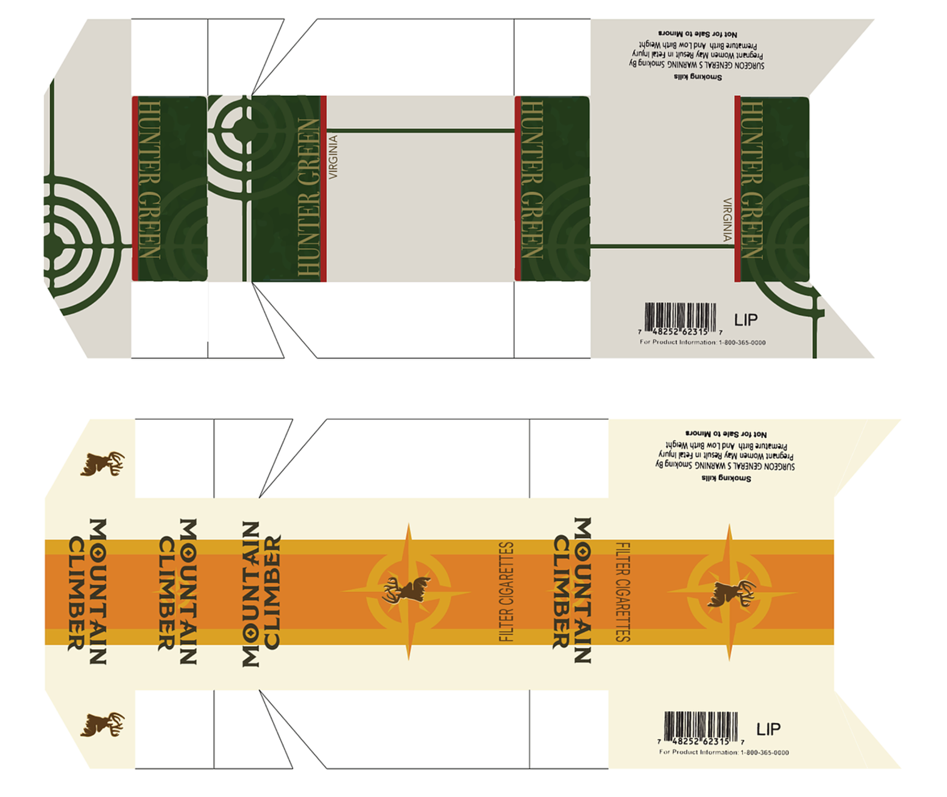 Cigarette Packs for Feature Film "Once Upon A River"