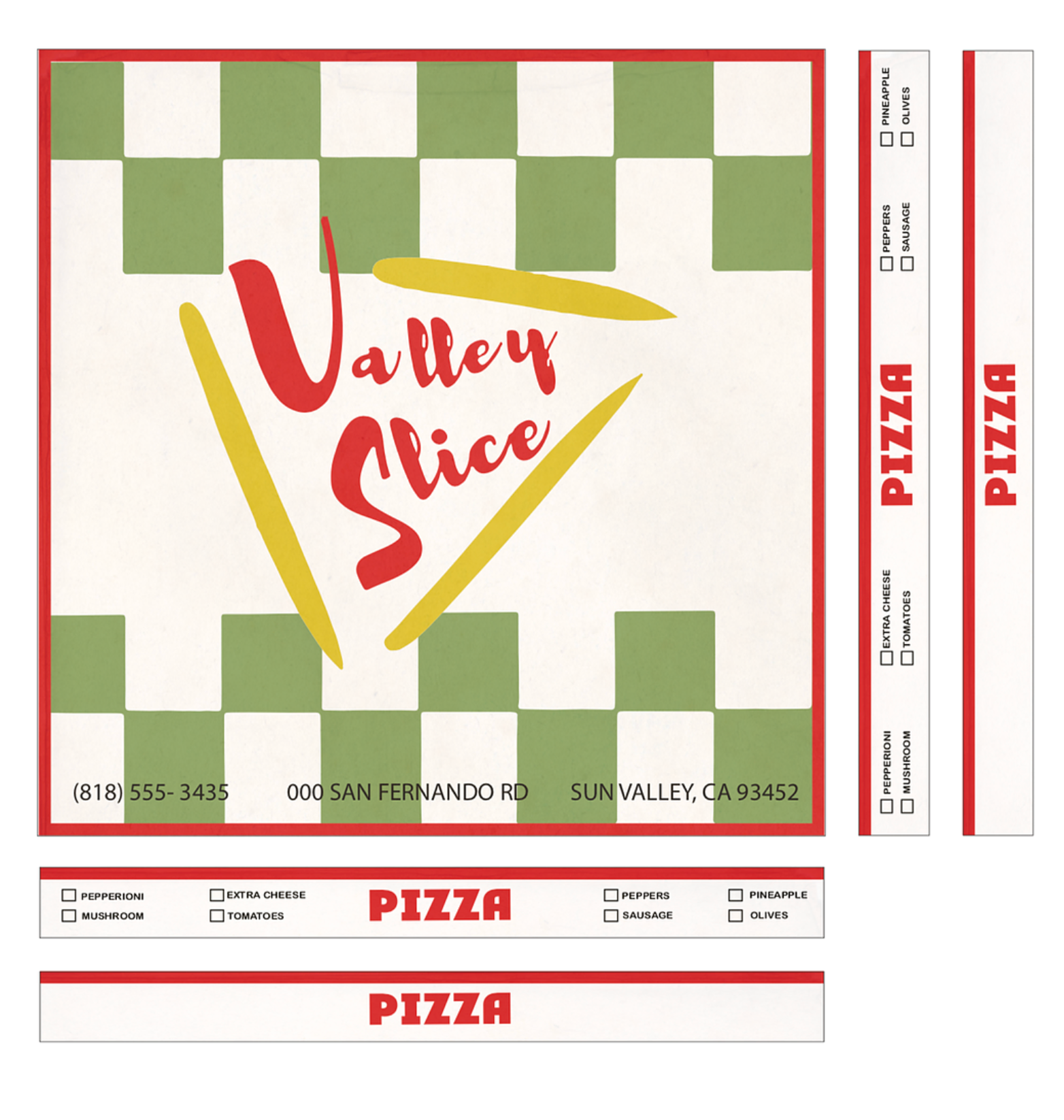 Pizza Box for Upcoming Series "Valley Slice"