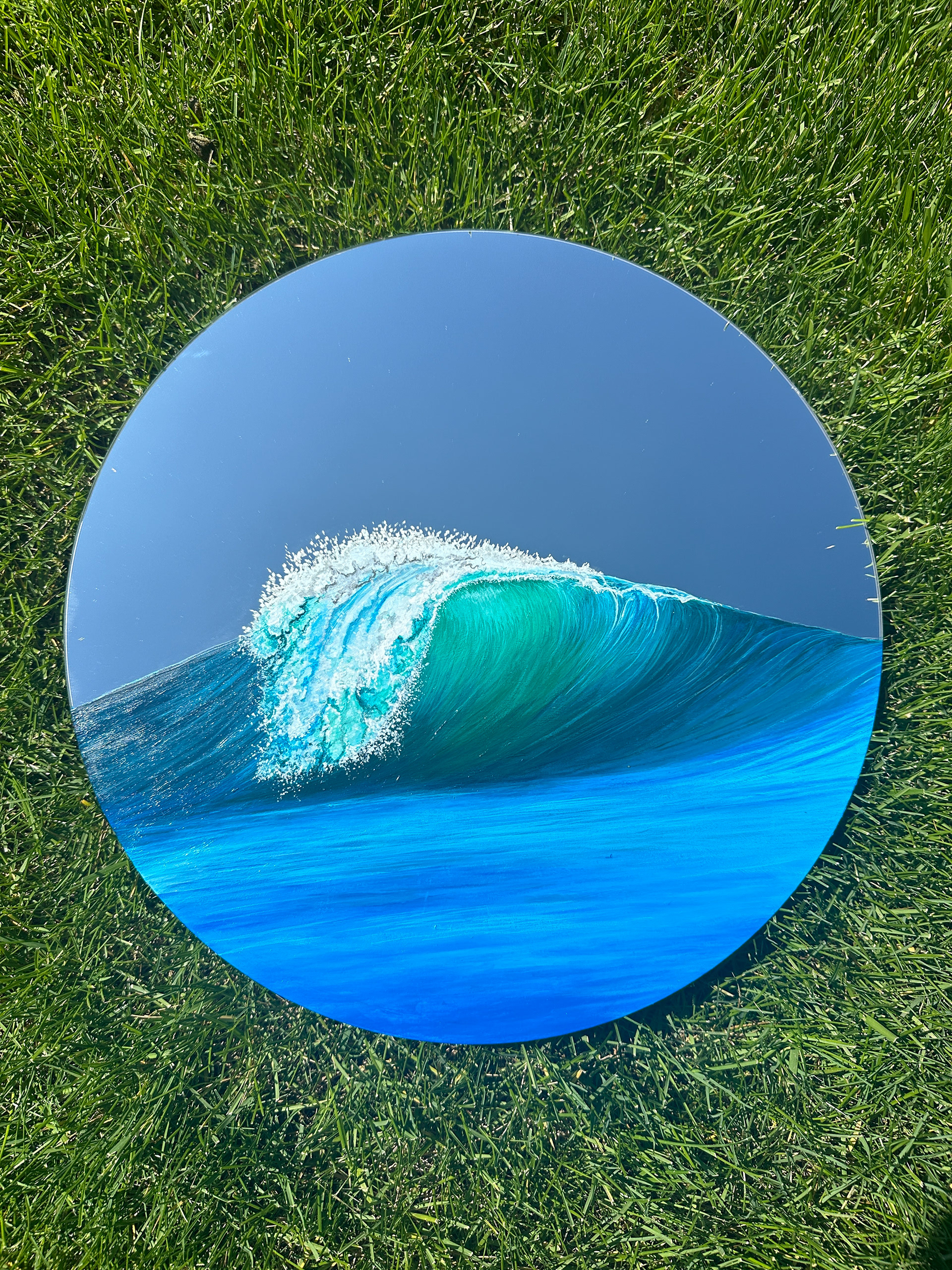 Acrylic on Mirror, 2024