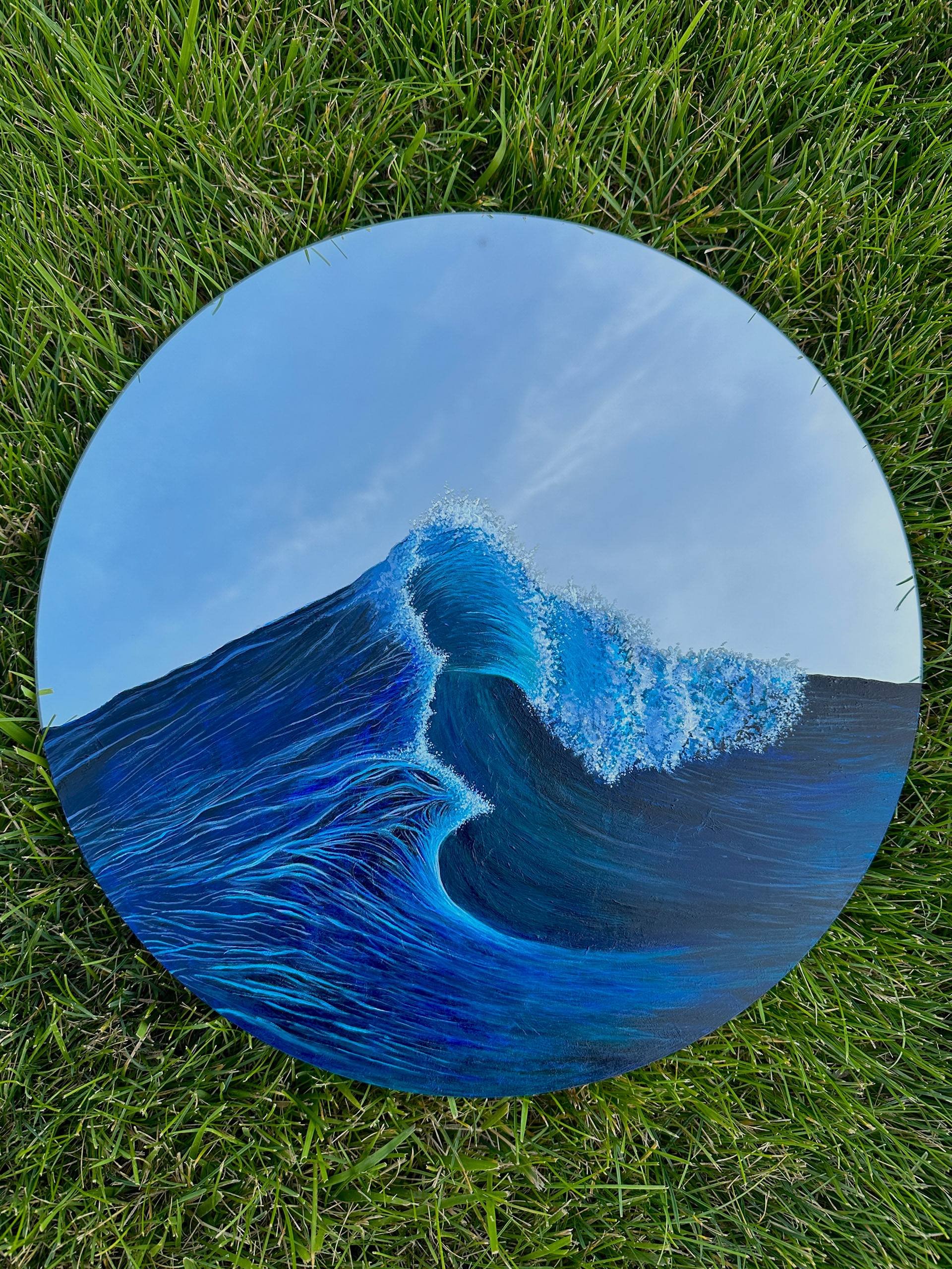 Acrylic on Mirror, 2024