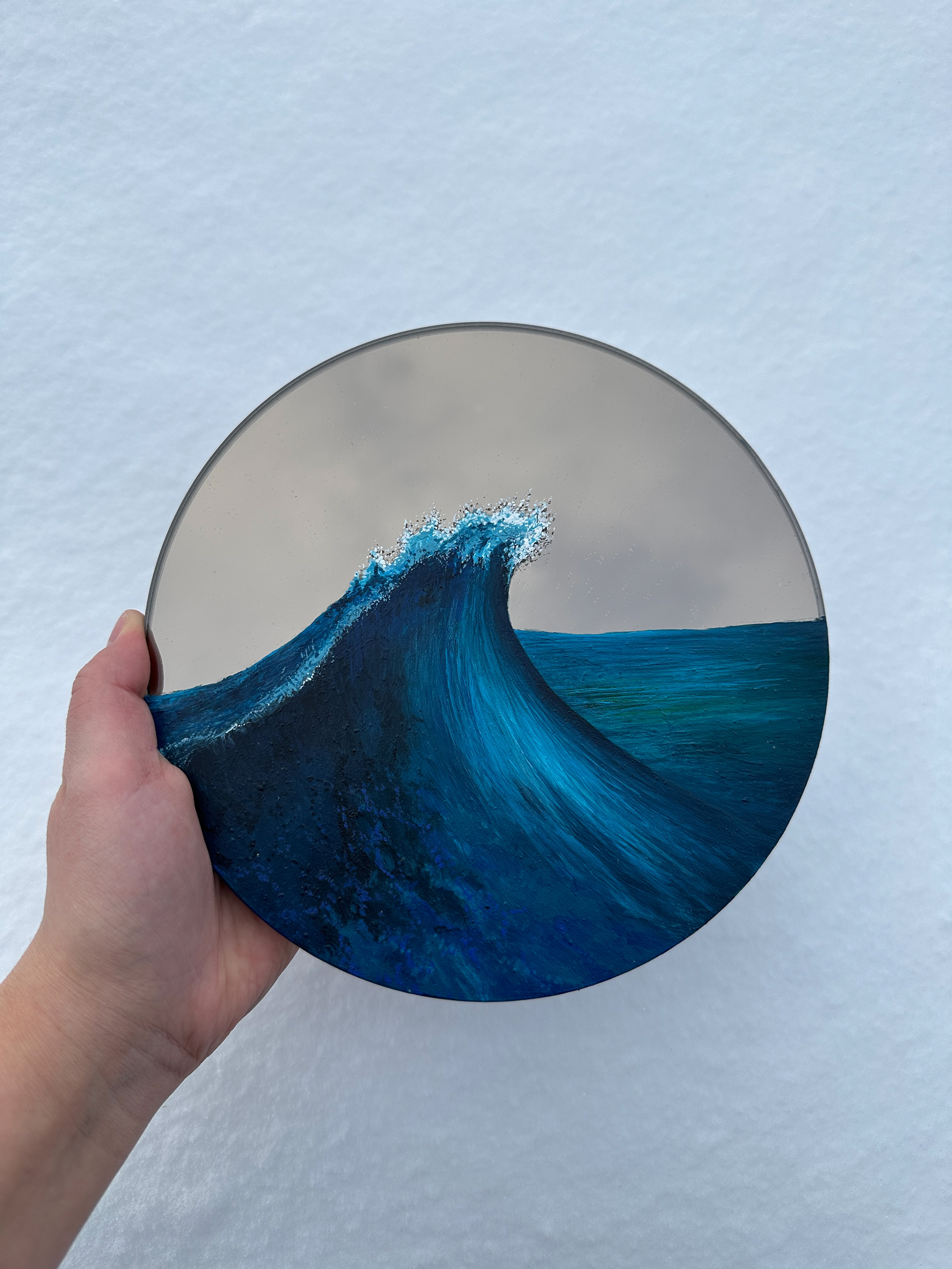 Acrylic on Mirror, 2023