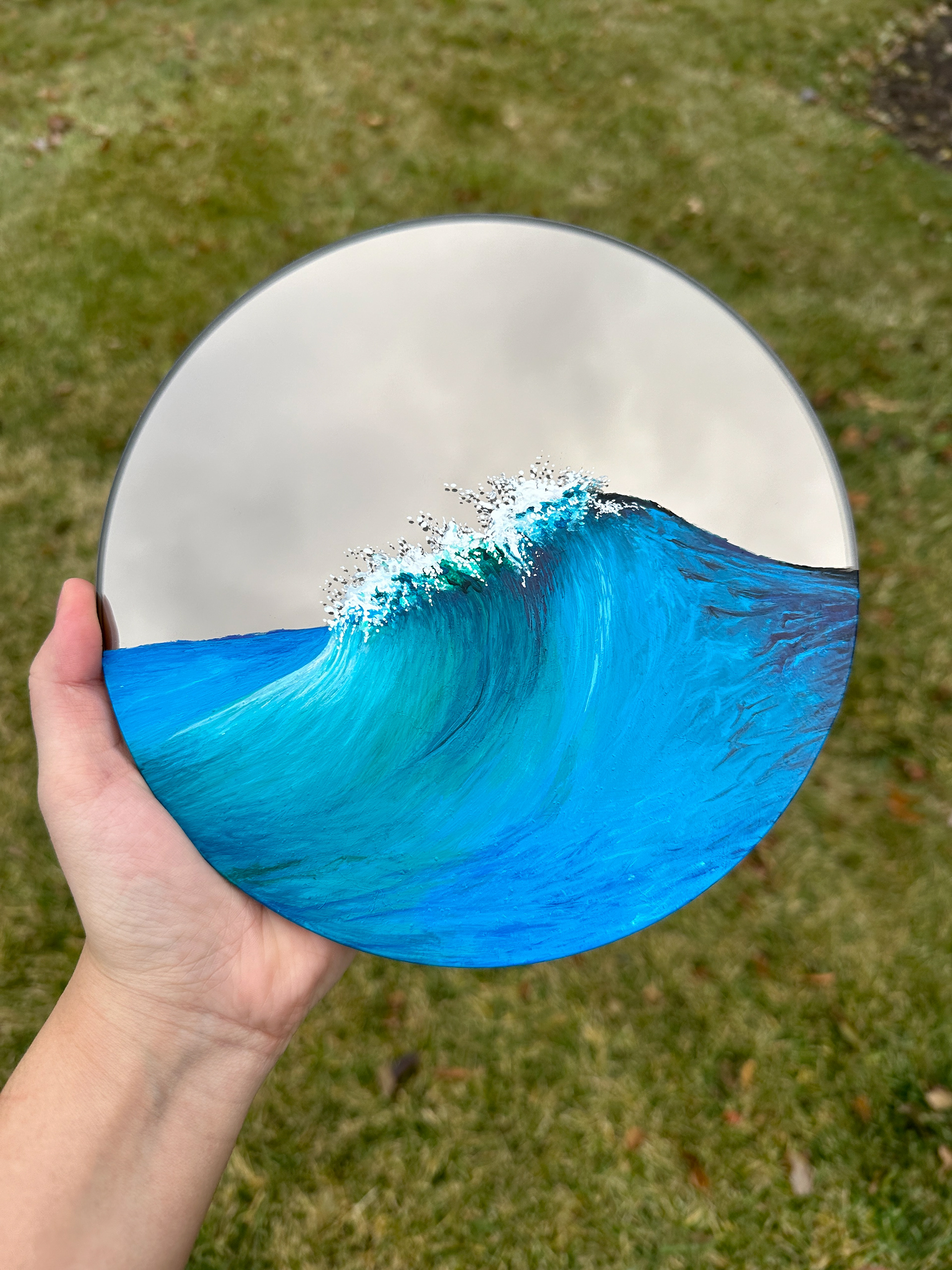 Acrylic on Mirror, 2023