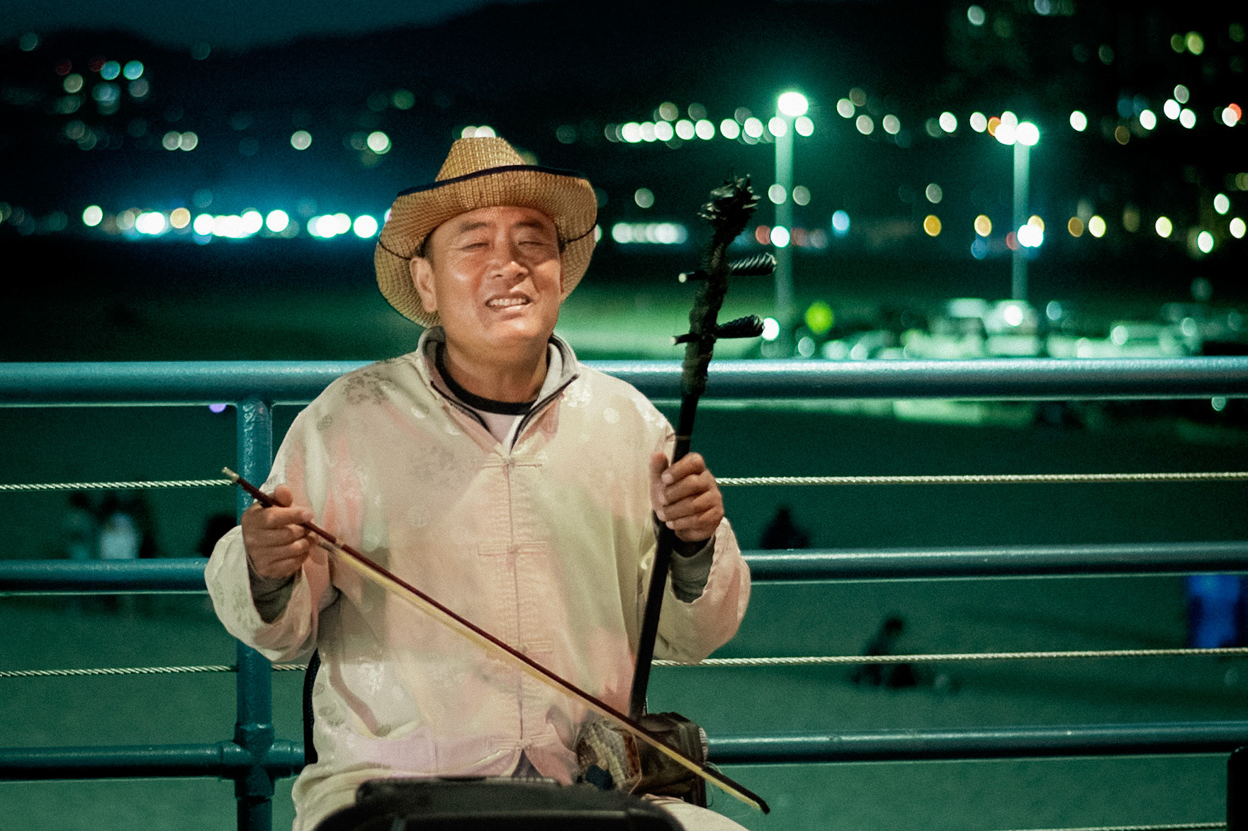 Erhu Player on Santa Monica Pier