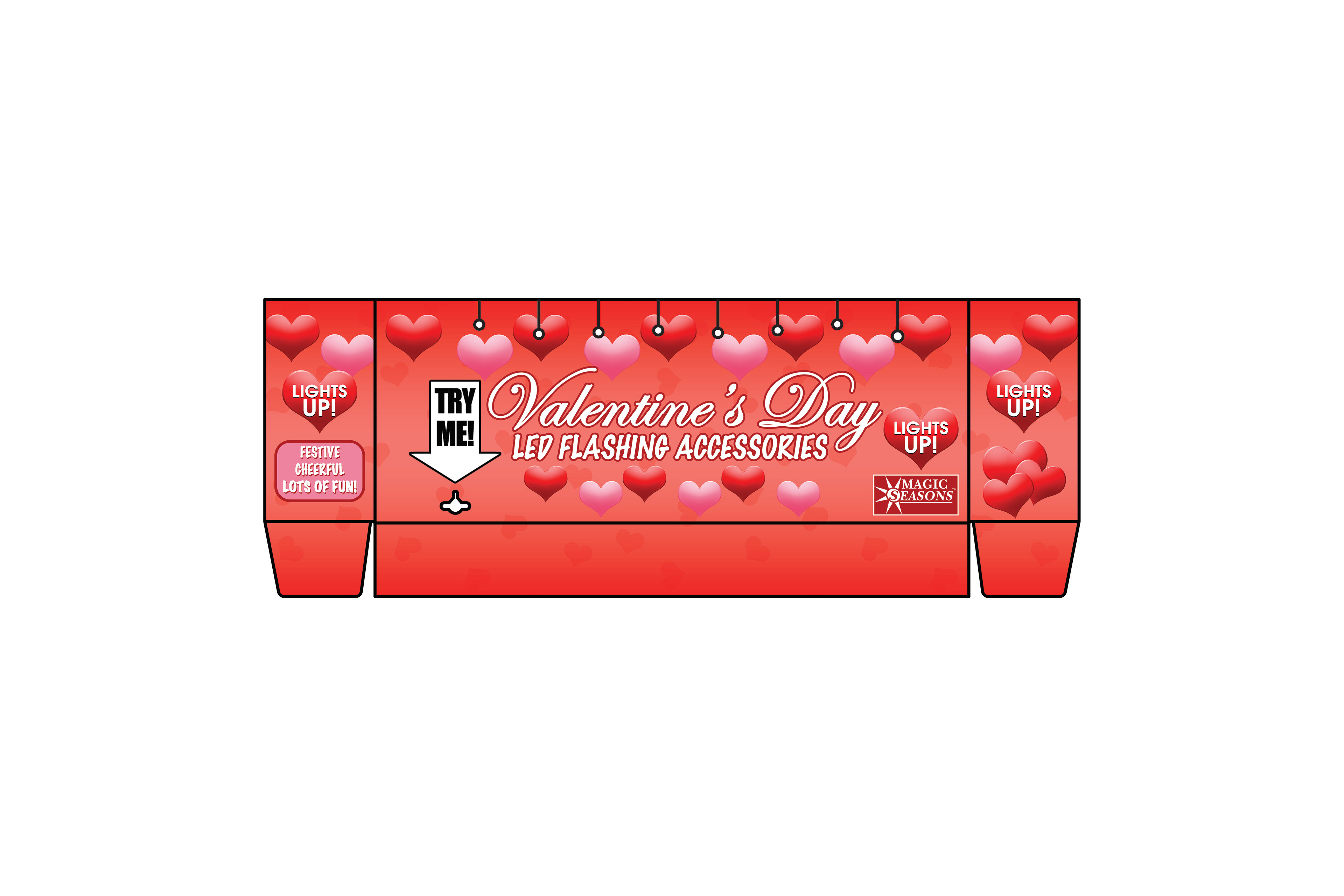 Valentine's Day Floor Display Header Card