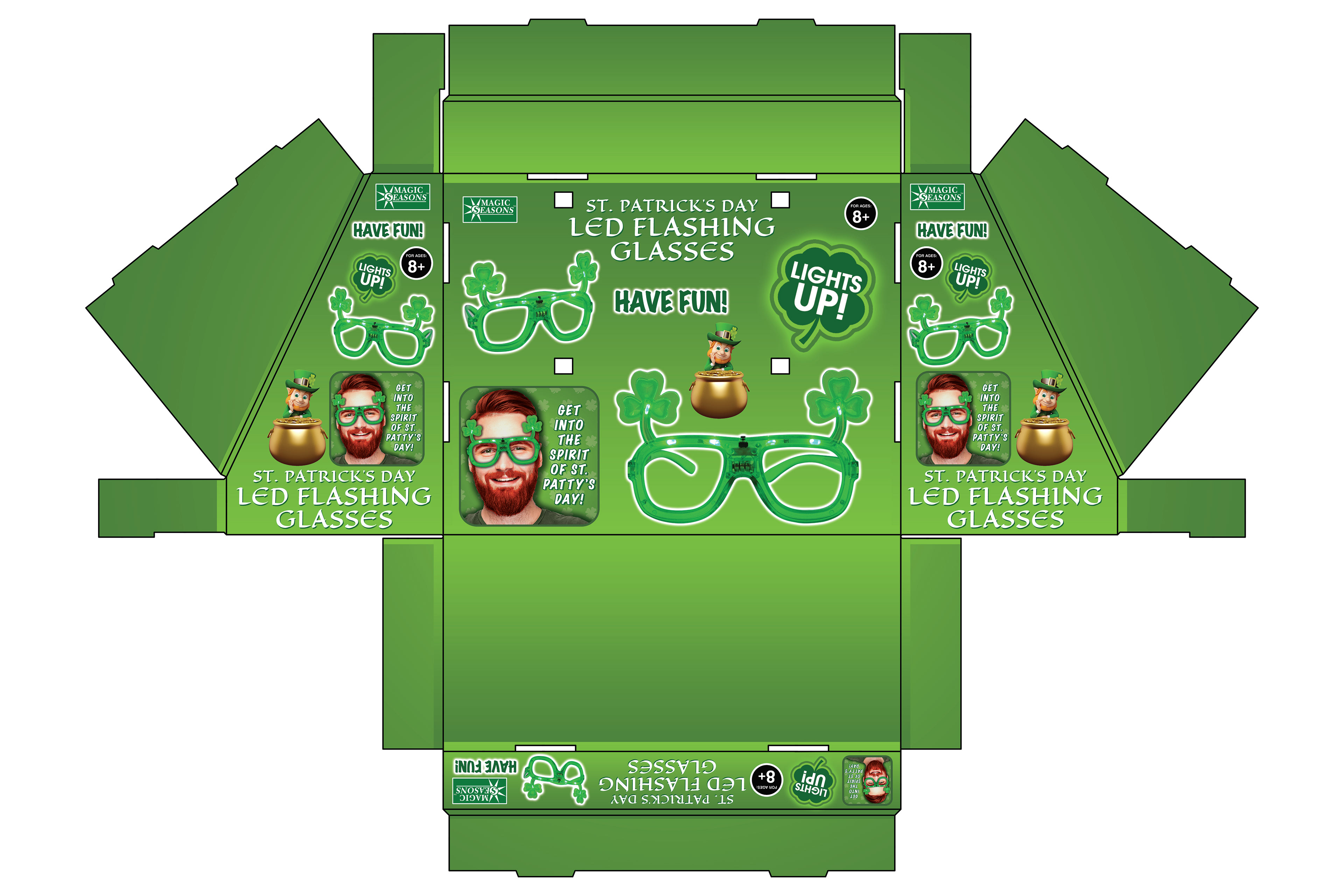Saint Patrick's Day Glasses Display
