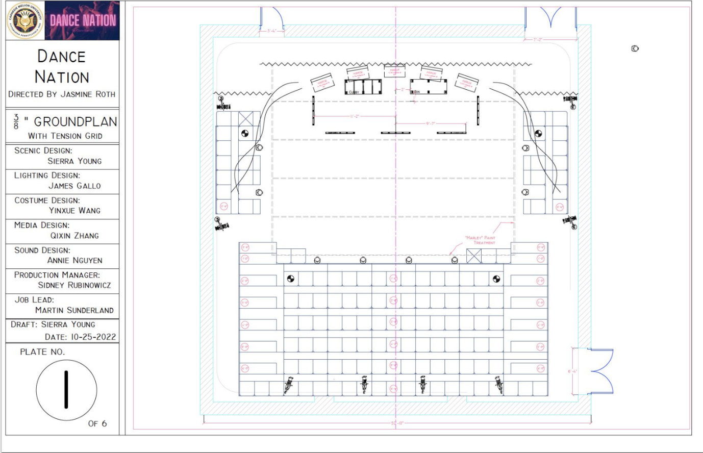 Drafting - Dance Studio in it's "Natural Form"
