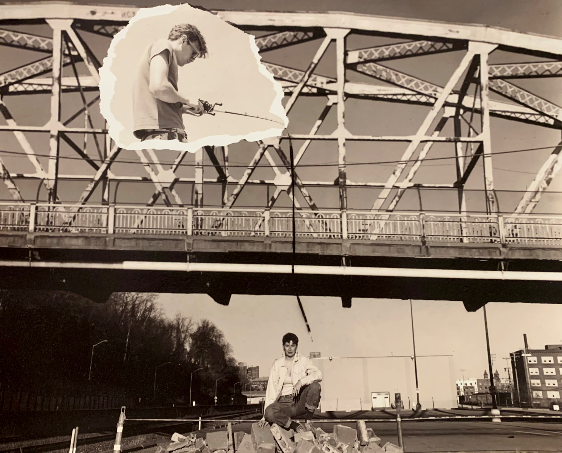 Silver Gelatin Photomontage print, 35mm and 4x5 film