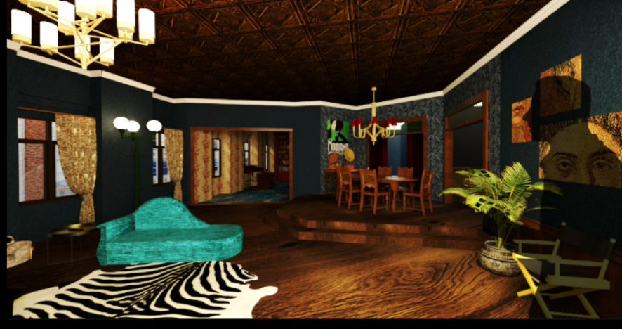 Sketchup and Vray model of "Only Murders in the Building" Design