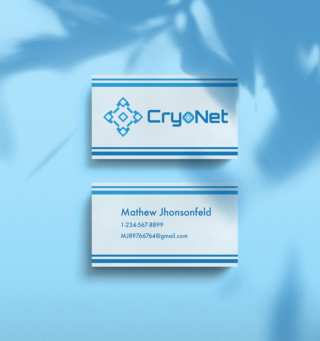 CryoNet Logo and Business Card