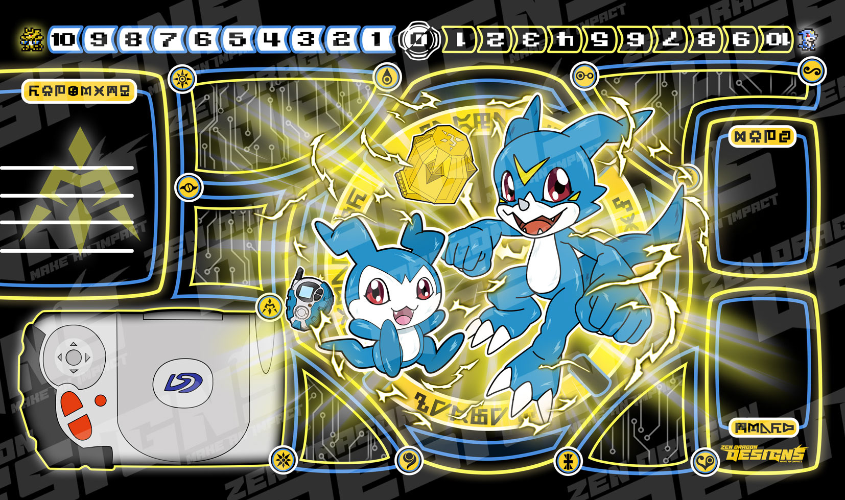 VEEMON & DEMIVEEMON GOLDEN ARMOR