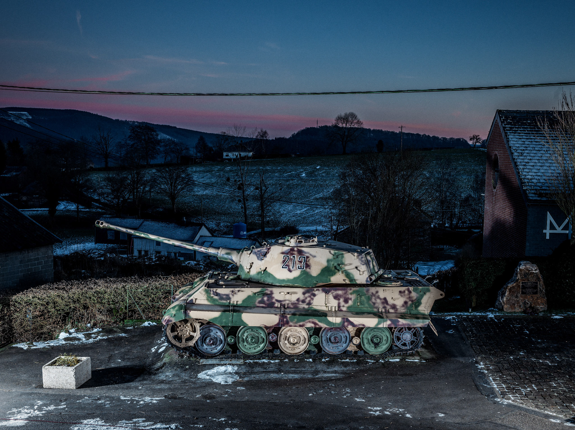 Tiger Tank at the market place of La Gleize (B)
