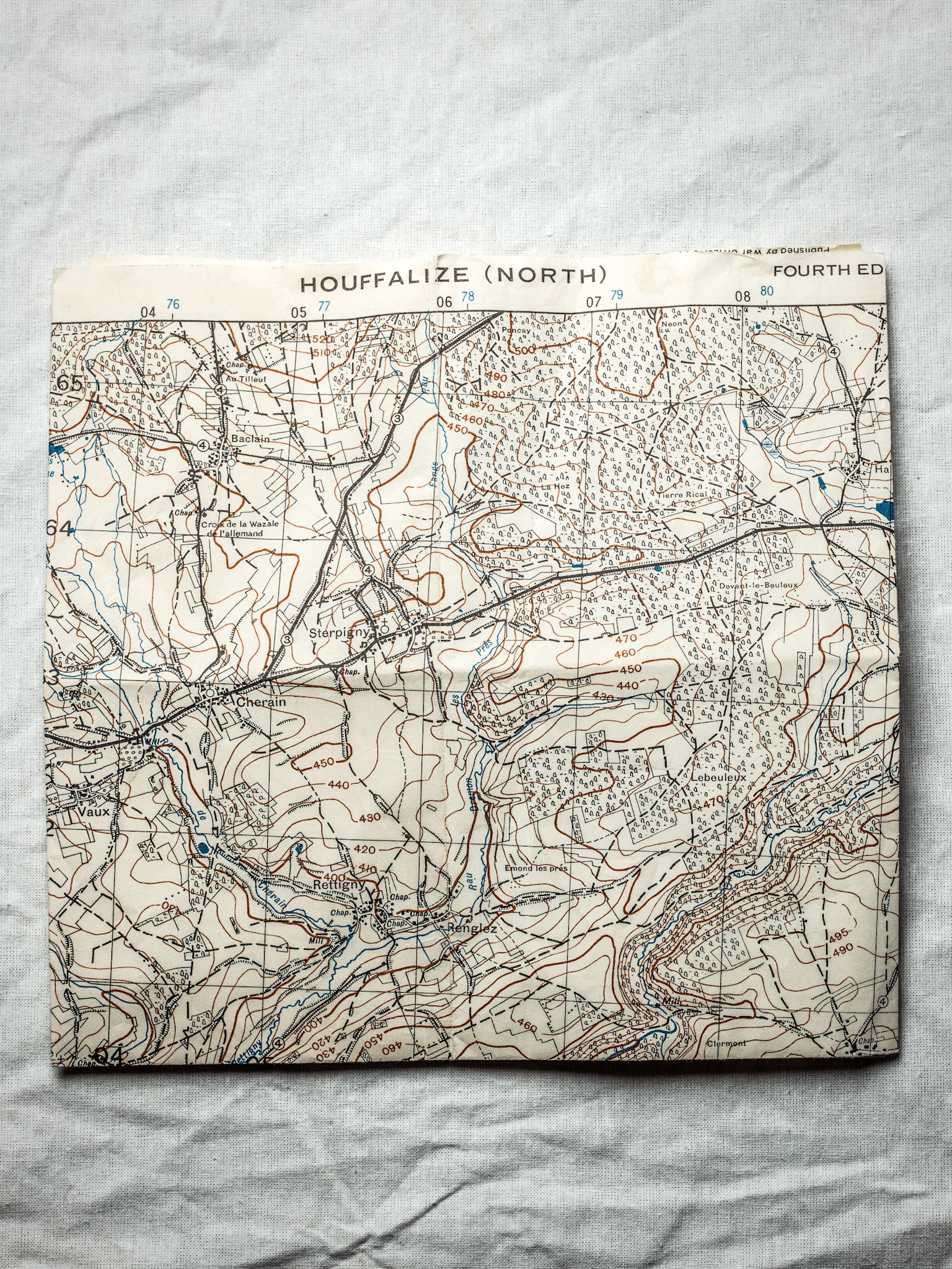 American map of the Houffalize region