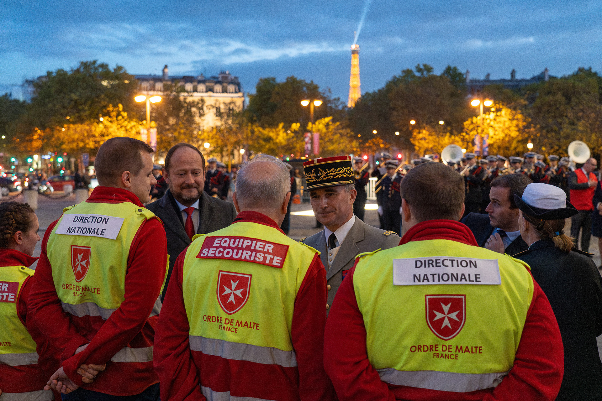 Ordre de Malte France - Ravivage de la femme du soldat inconnu (Paris)