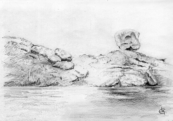 Trégastel, le Dé Blackwing 602 15 x 20