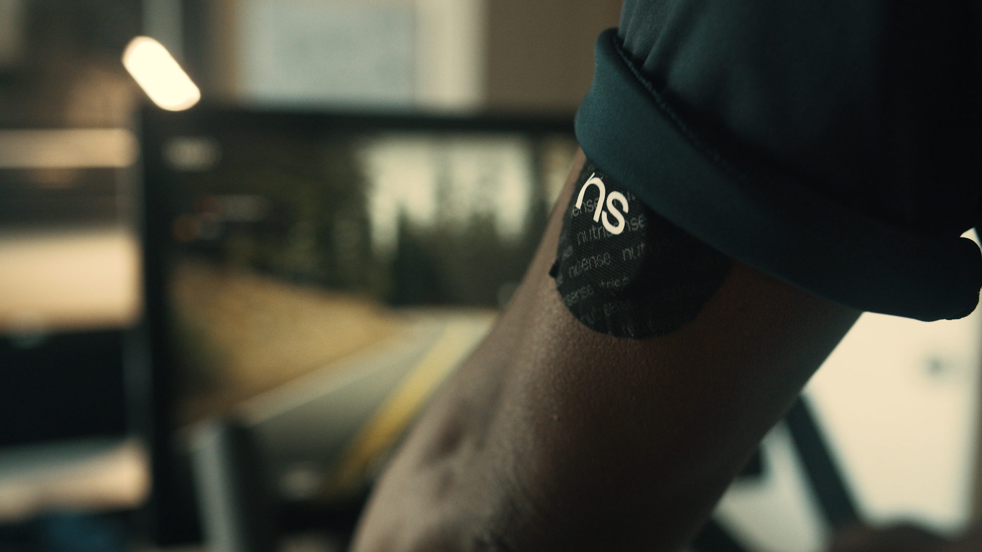 Wearing the GCM while exercising.