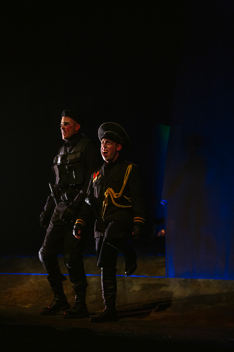 Emmanuel Bédrad (Tête-de-bois) Jean-Michel Girouard (Le caporal) © Stéphane Bourgeois
