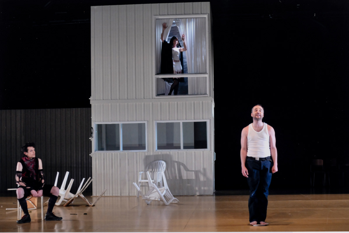 Steve Gagnon (Fabrice Singmond) Klervi Thienpont (Edith Luel) Hugues Frenette (Donatien Marcassilar) © Louise Leblanc