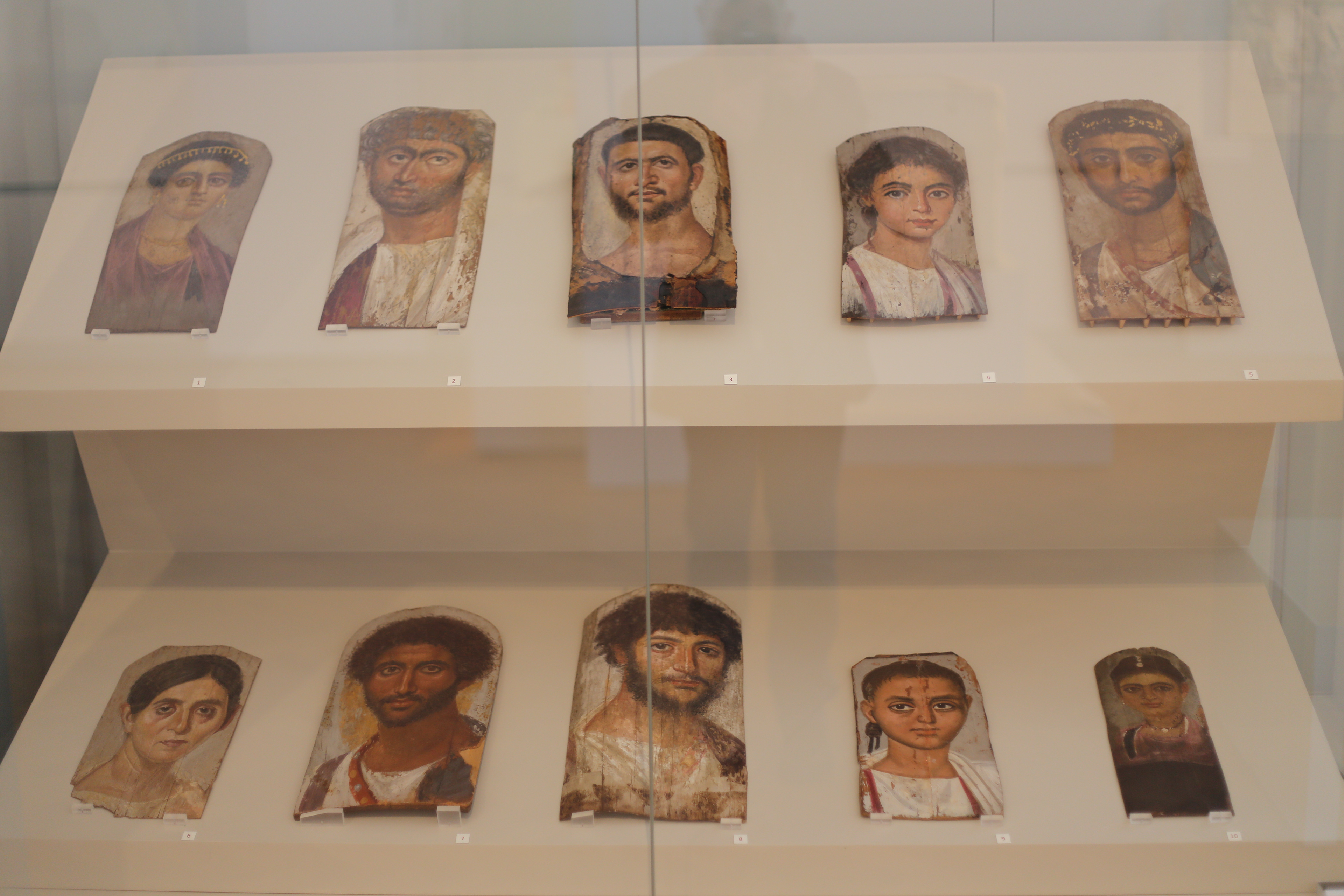 Fayum mummy portraits, Roman Egypt, 1st–3rd century AD, Altes Museum, Berlin