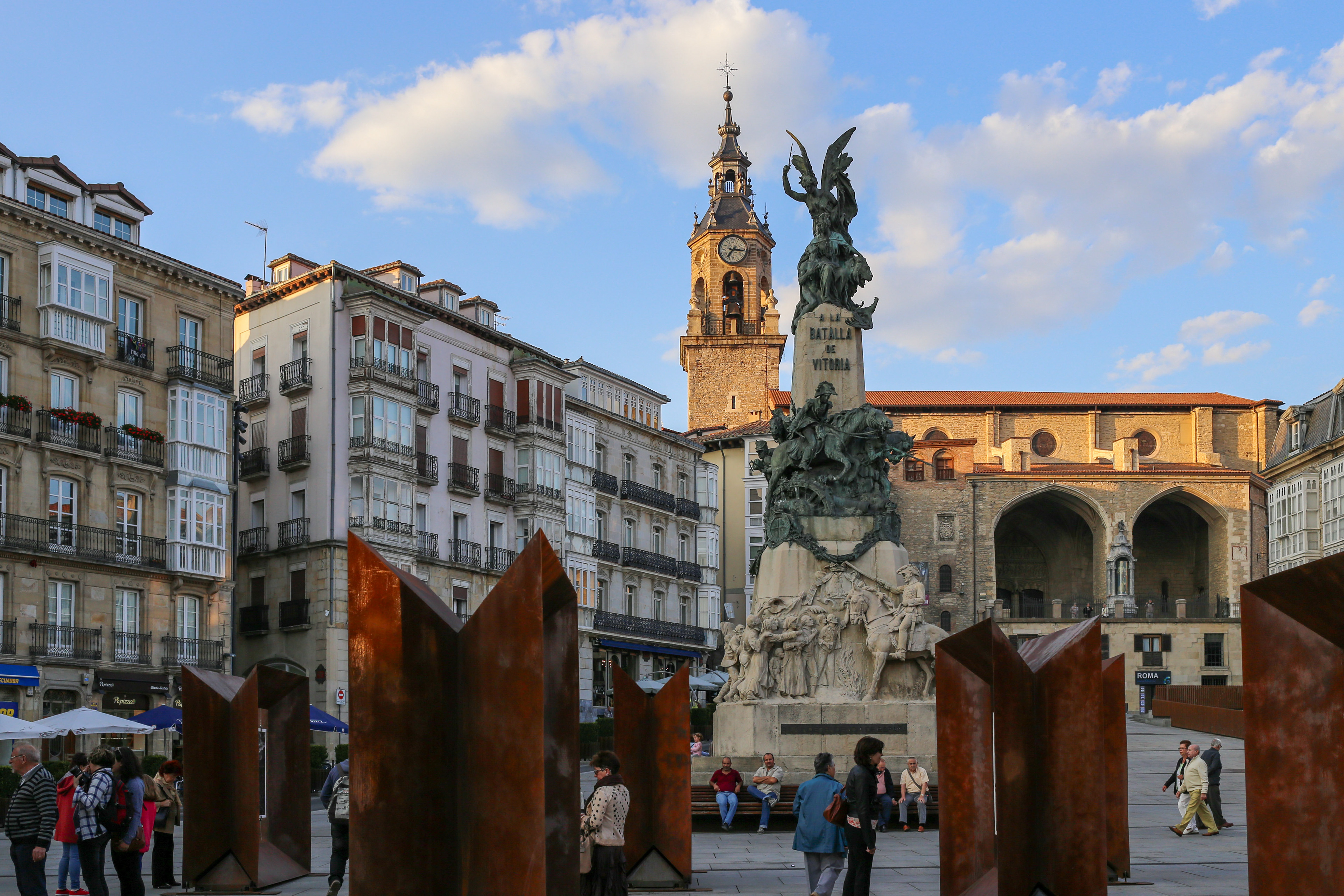 Plaza de la Virgen Blanca in Vitoria-Gasteiz, Spain