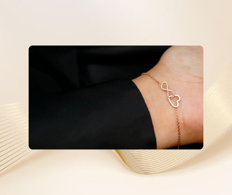 Pulsera Acero Entredije Corazón infinito Precio 6500crc