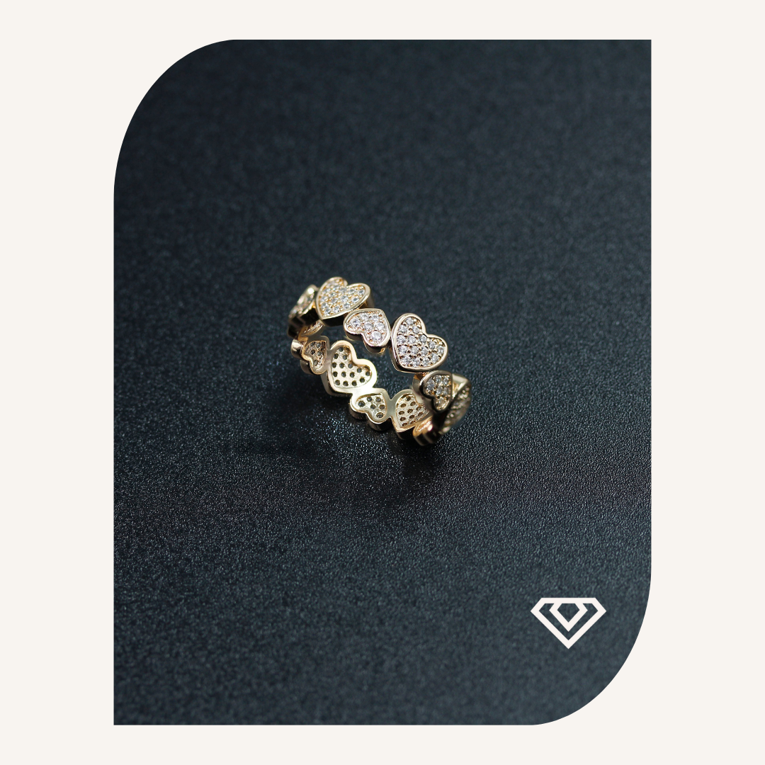 Anillo Oro Laminado. Diseño talla 7. Brilla por 8000crc