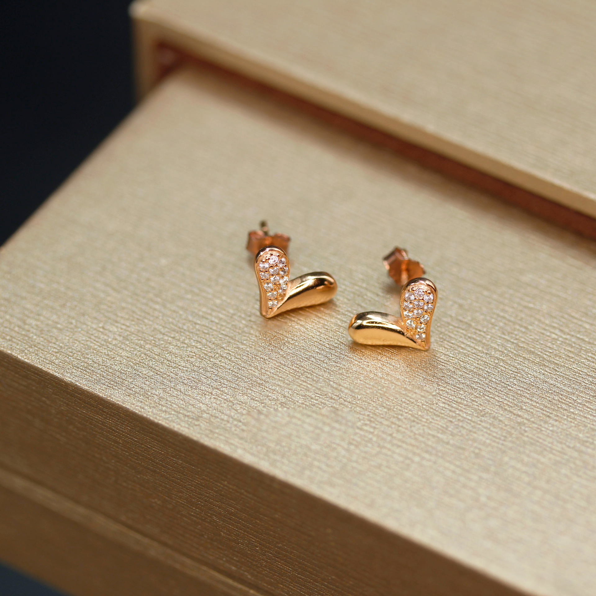 Pendientes Plata 925 Baño Oro Rosa Precio 8000crc