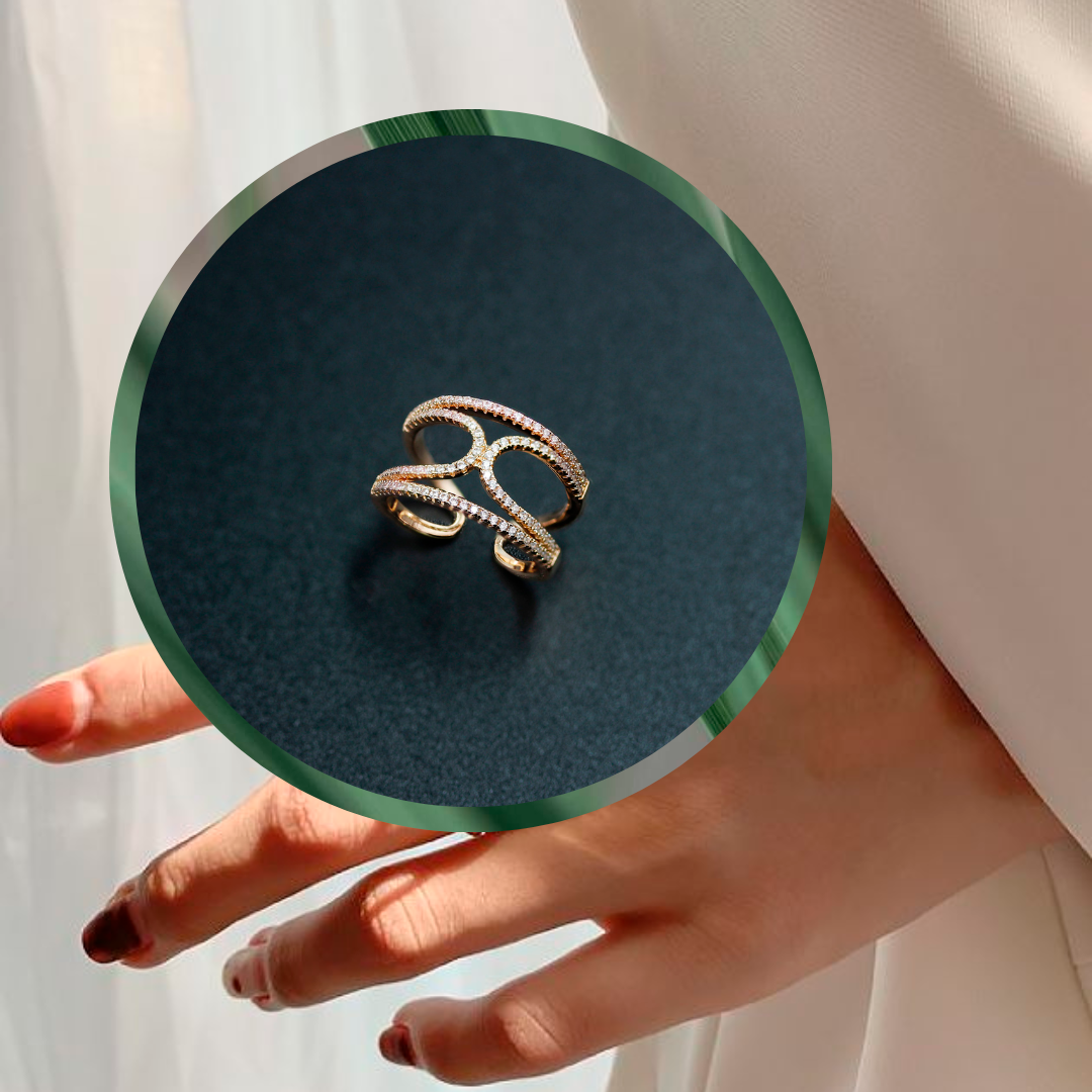 Anillo Oro Laminado Ajustable Precio 8000crc
