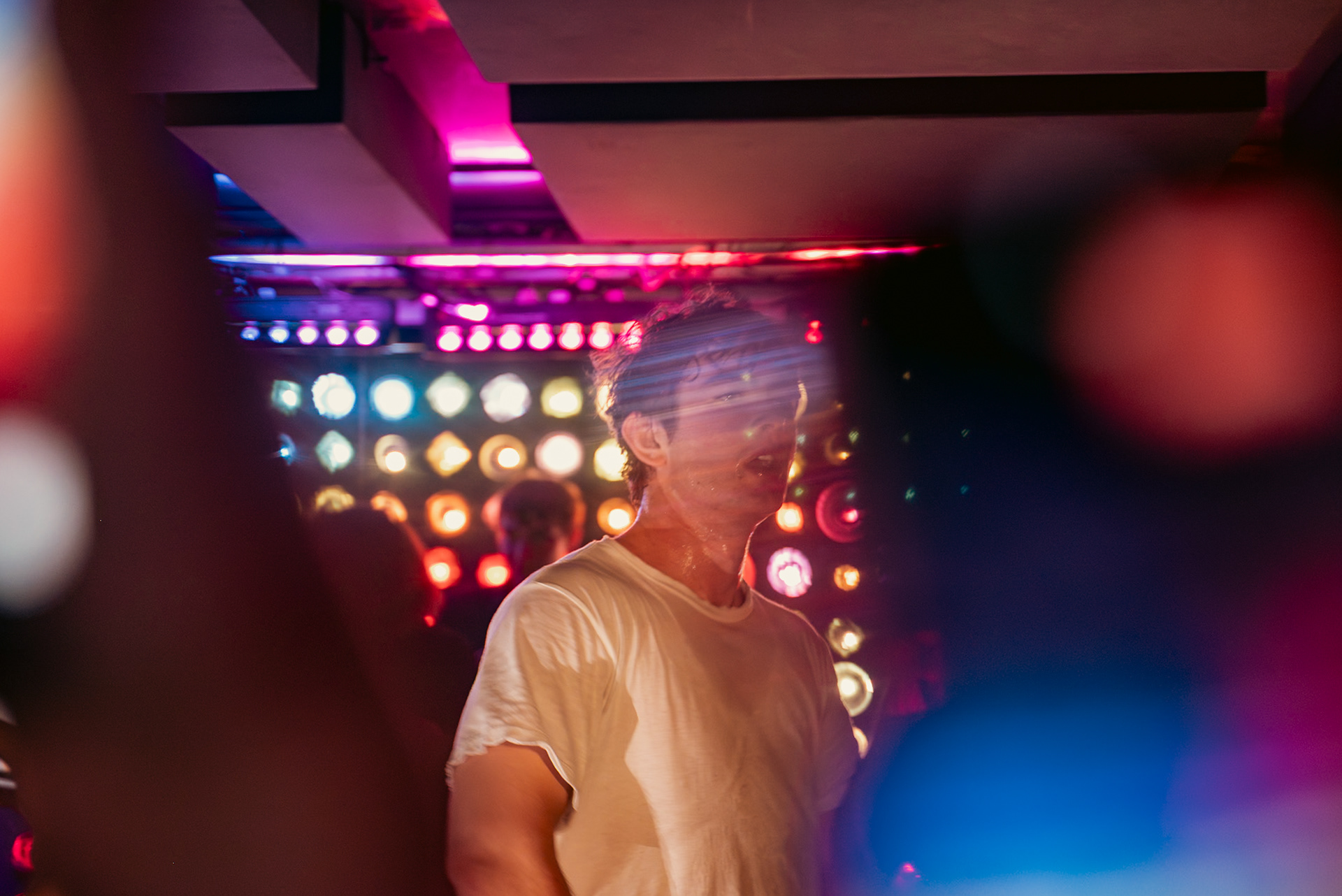 BROOKLYN, NEW YORK - MAY 7, 2025: Ian and friends attend the All Rights Baby pop-up event in Brooklyn, New York.