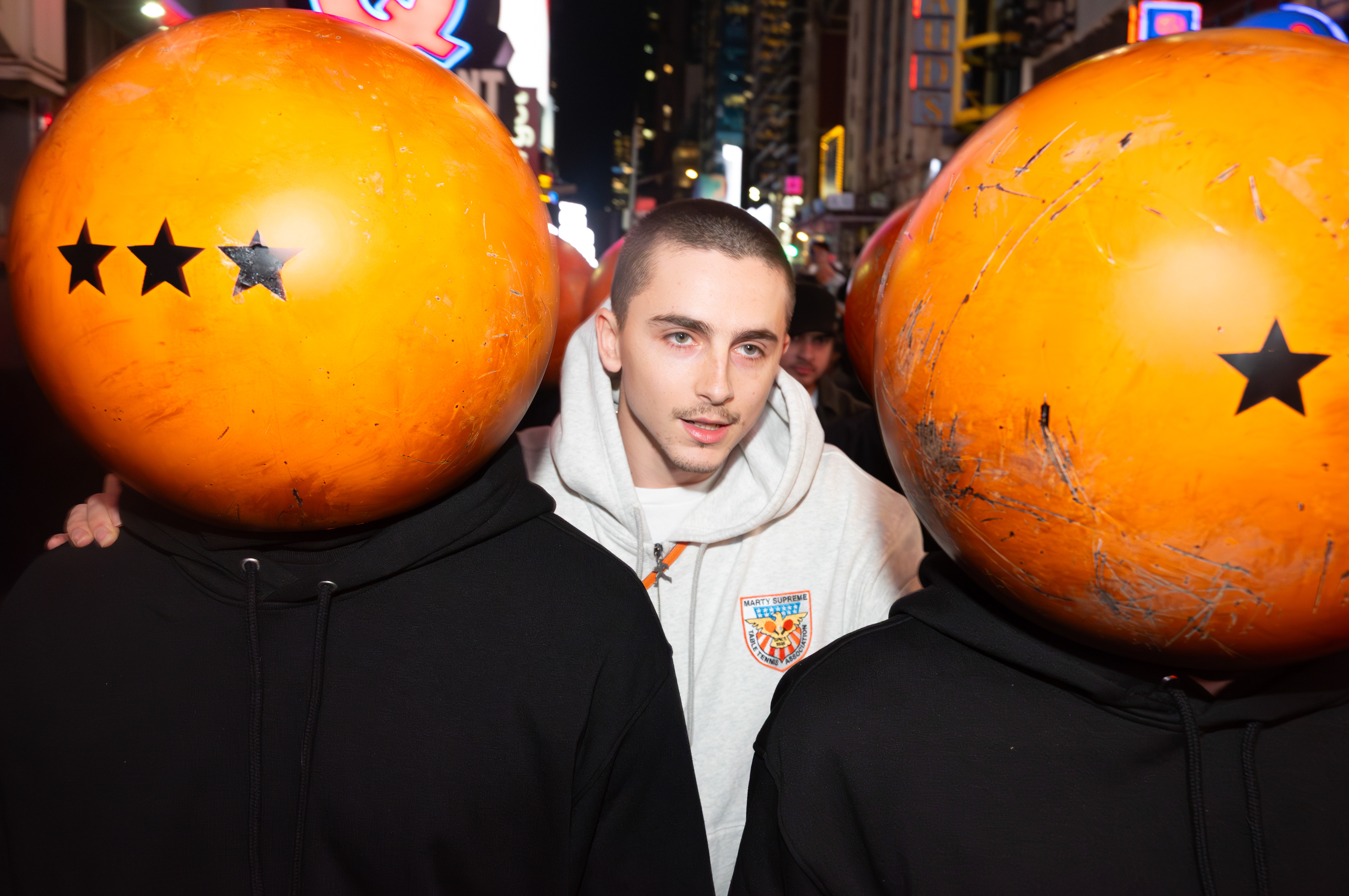 NEW YORK, NEW YORK - OCTOBER 10, 2025: Timothée Chalamet attends a special 30-minute screening of Marley Supreme at Regal Times Square in New York City.