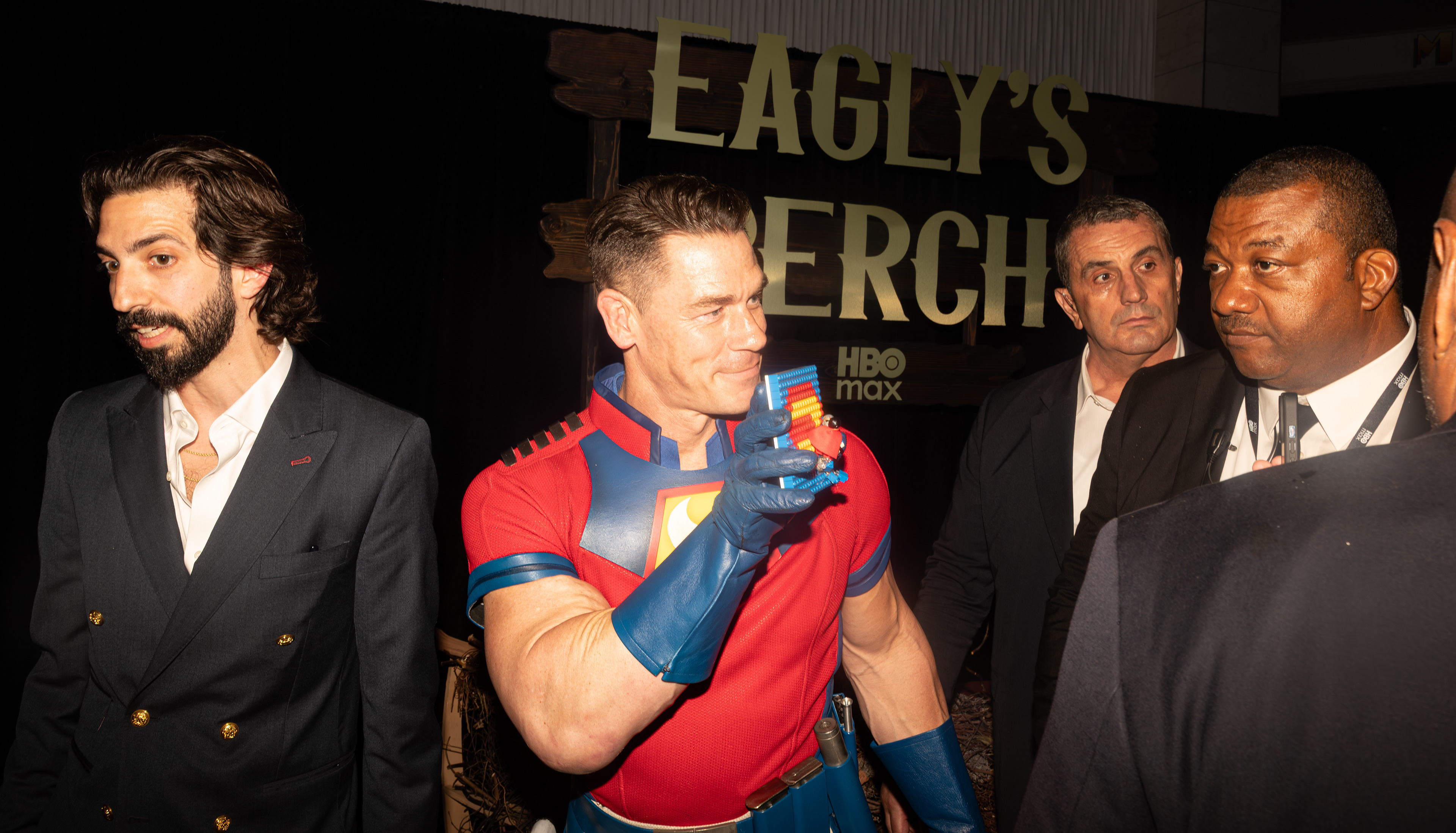 NEW YORK, NEW YORK - AUGUST 13, 2025: Actor John Cena attends the world premiere of Peacemaker, featuring the series lego, at AMC Lincoln Square 13 in New York City.