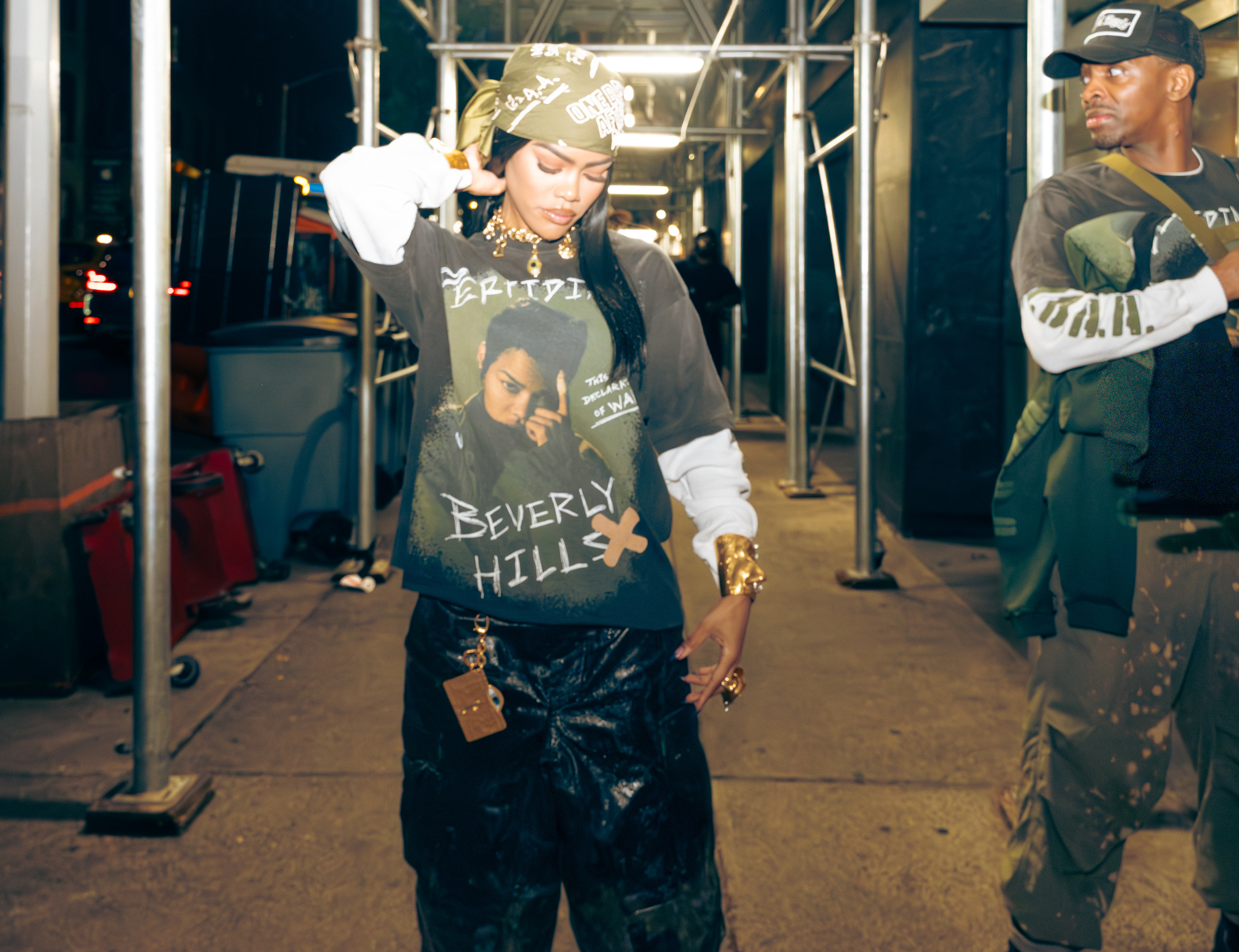 NEW YORK, NEW YORK - SEPTEMBER 23, 2025: Teyana Taylor attends a special screening of One Battle After Another at AMC Lincoln Square 13 in New York City.