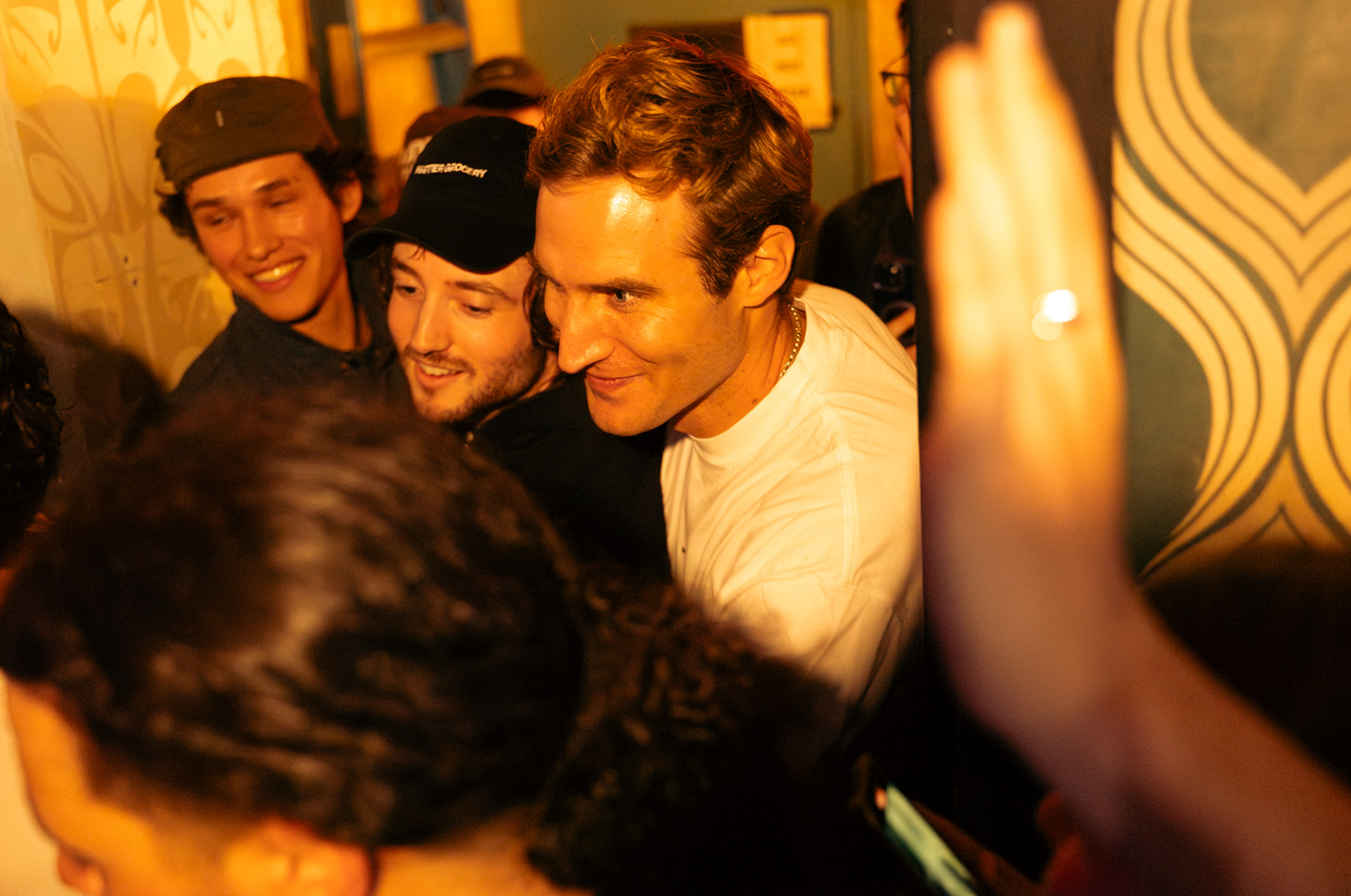 BROOKLYN, NEW YORK - MAY 7, 2025: Christopher Heyn's attend the All Rights Baby pop-up event in Brooklyn, New York.